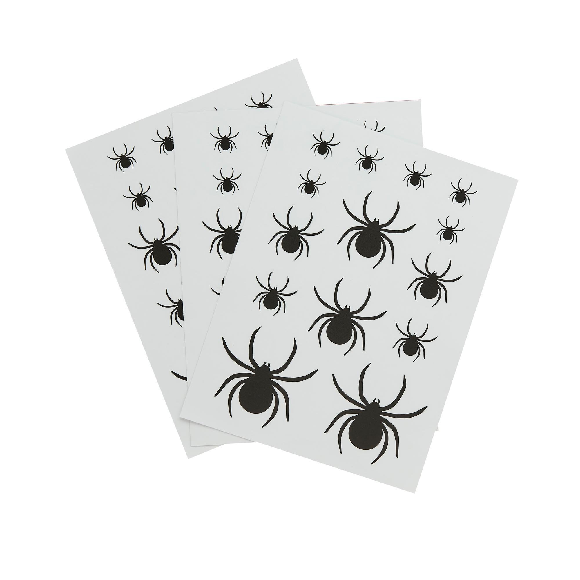 Spider Window Clings - Pack of 3