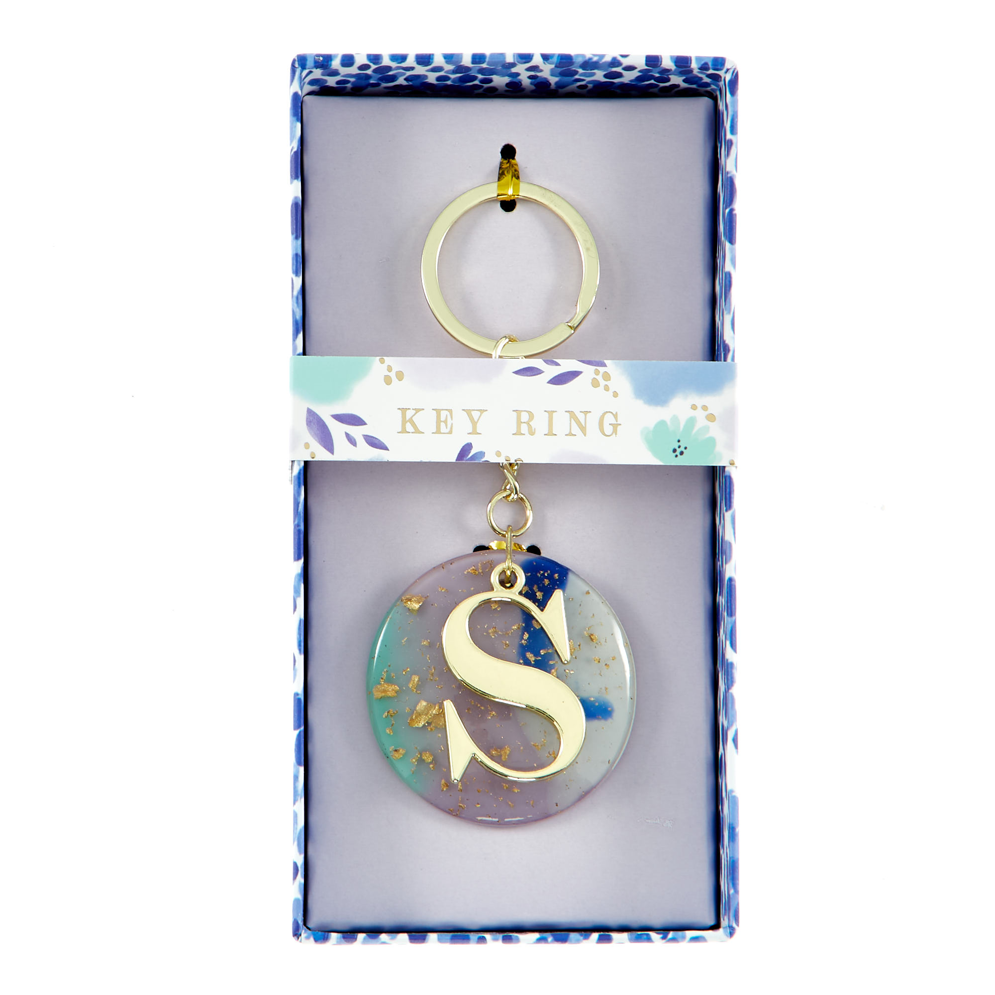 Monogram Keyring Letter S