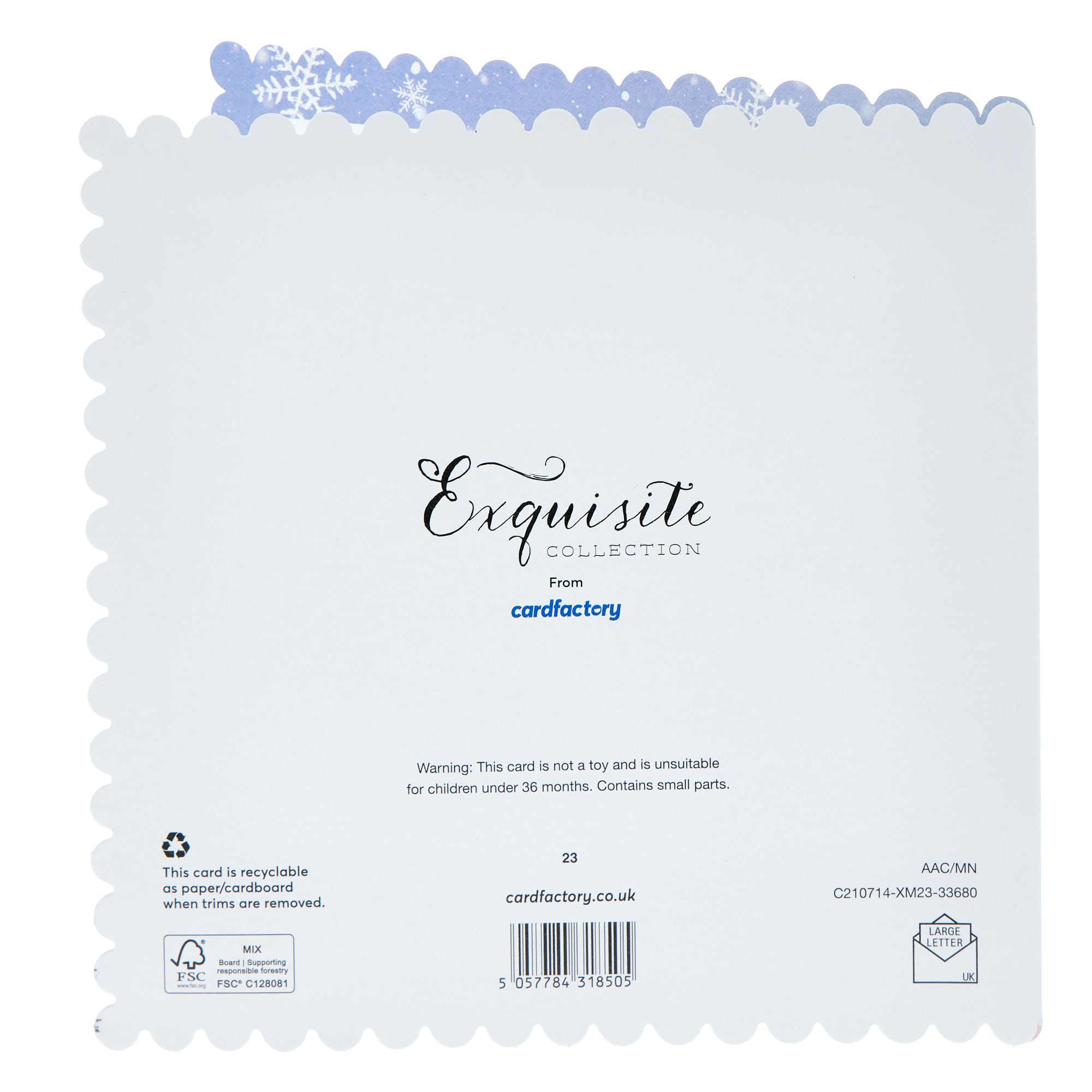 Exquisite Both of You Snowmen Christmas Card