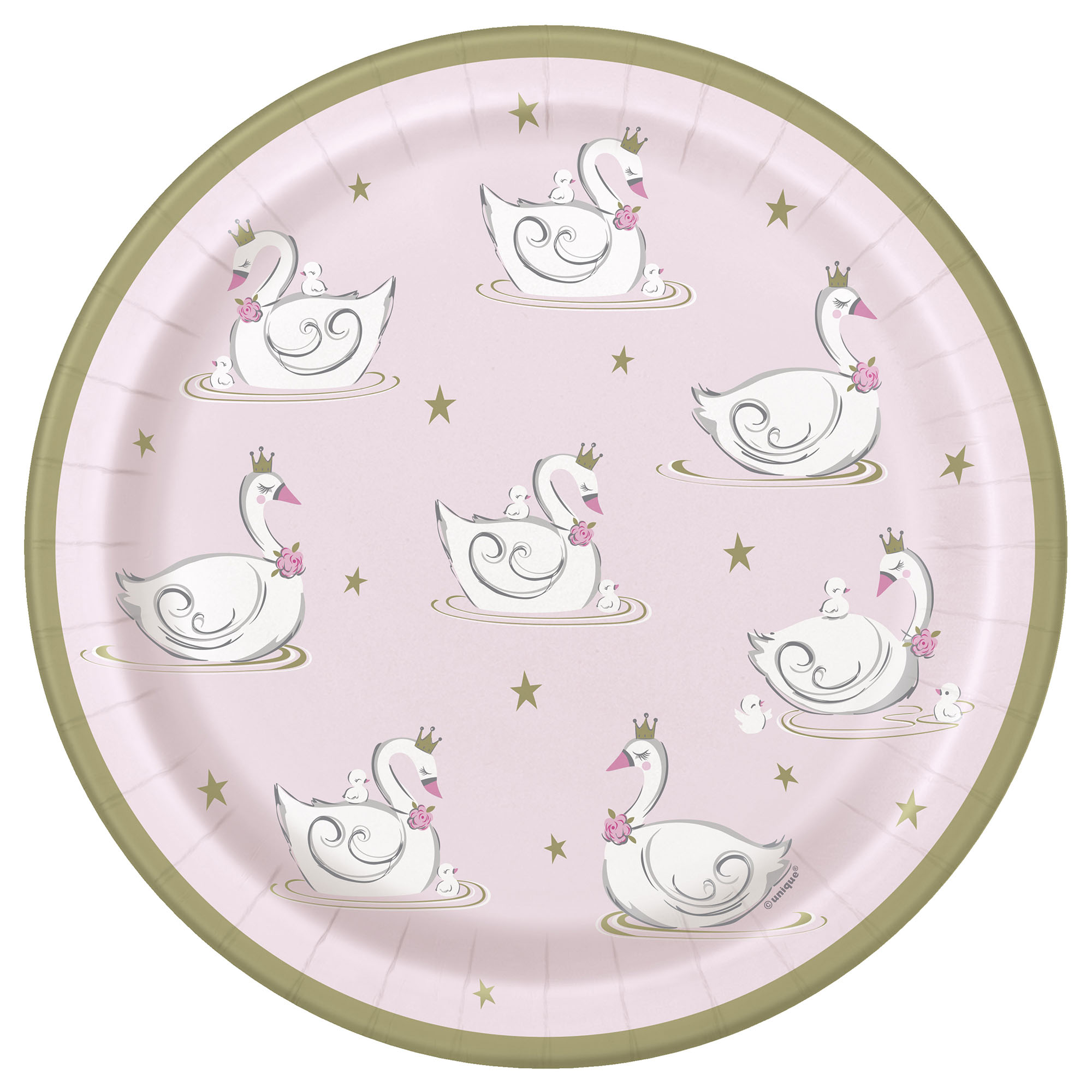 Swan Birthday Party Tableware & Decorations - 16 Guests