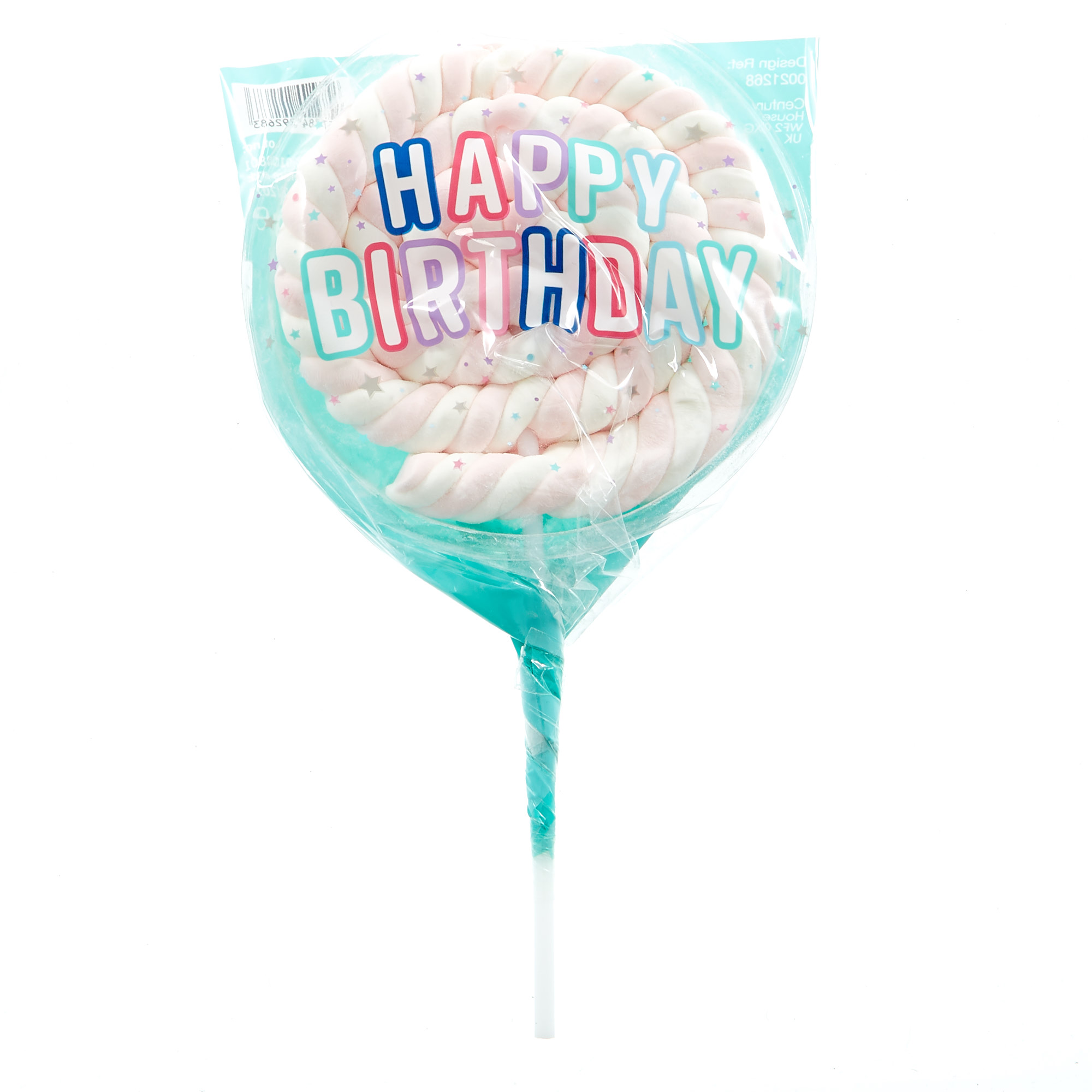 Happy Birthday Strawberry Marshmallow Lollipop