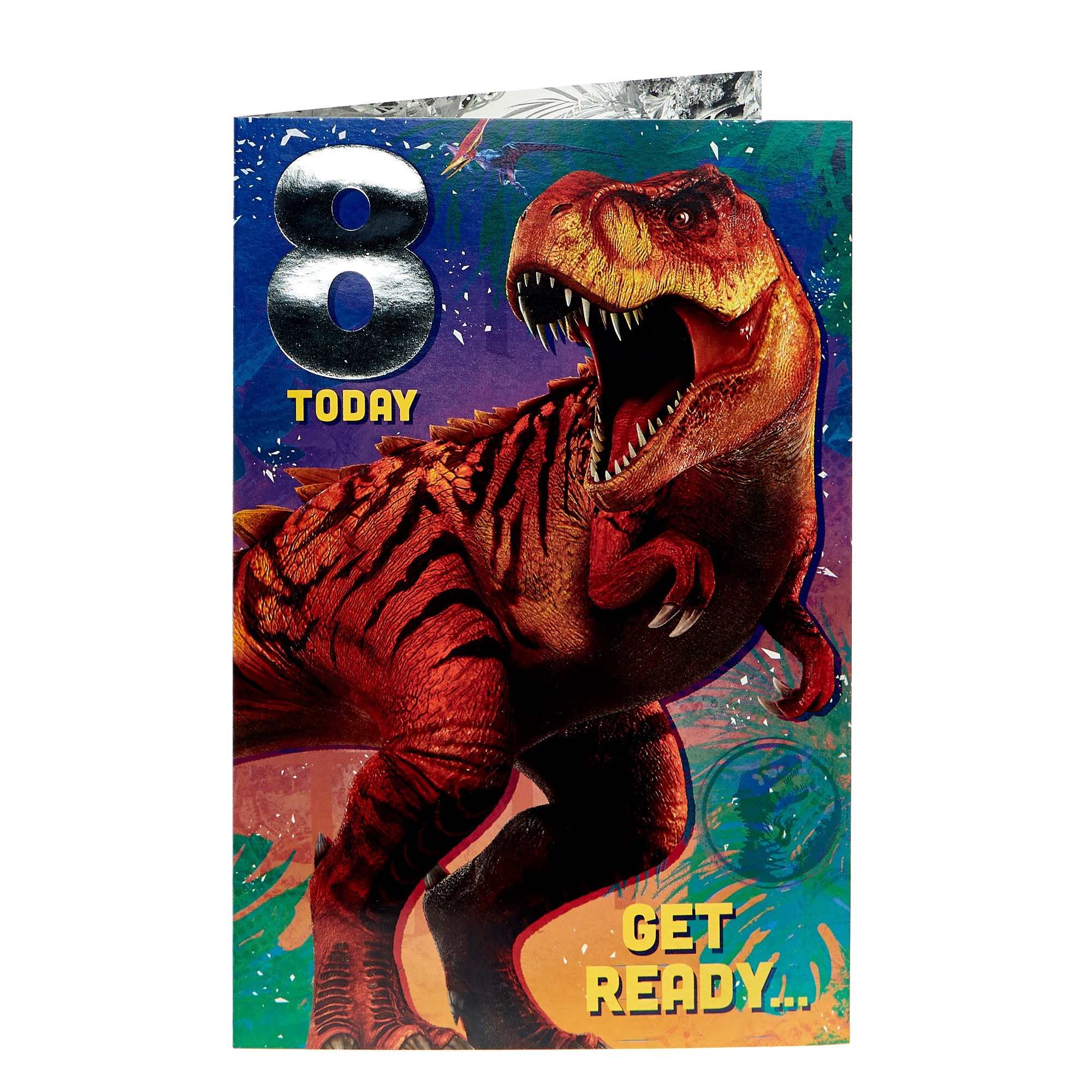Jurassic Park 8th Birthday Card