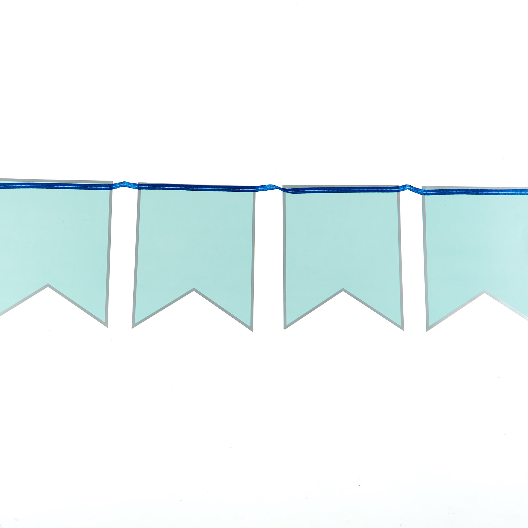 Teal & Silver Bunting 3m