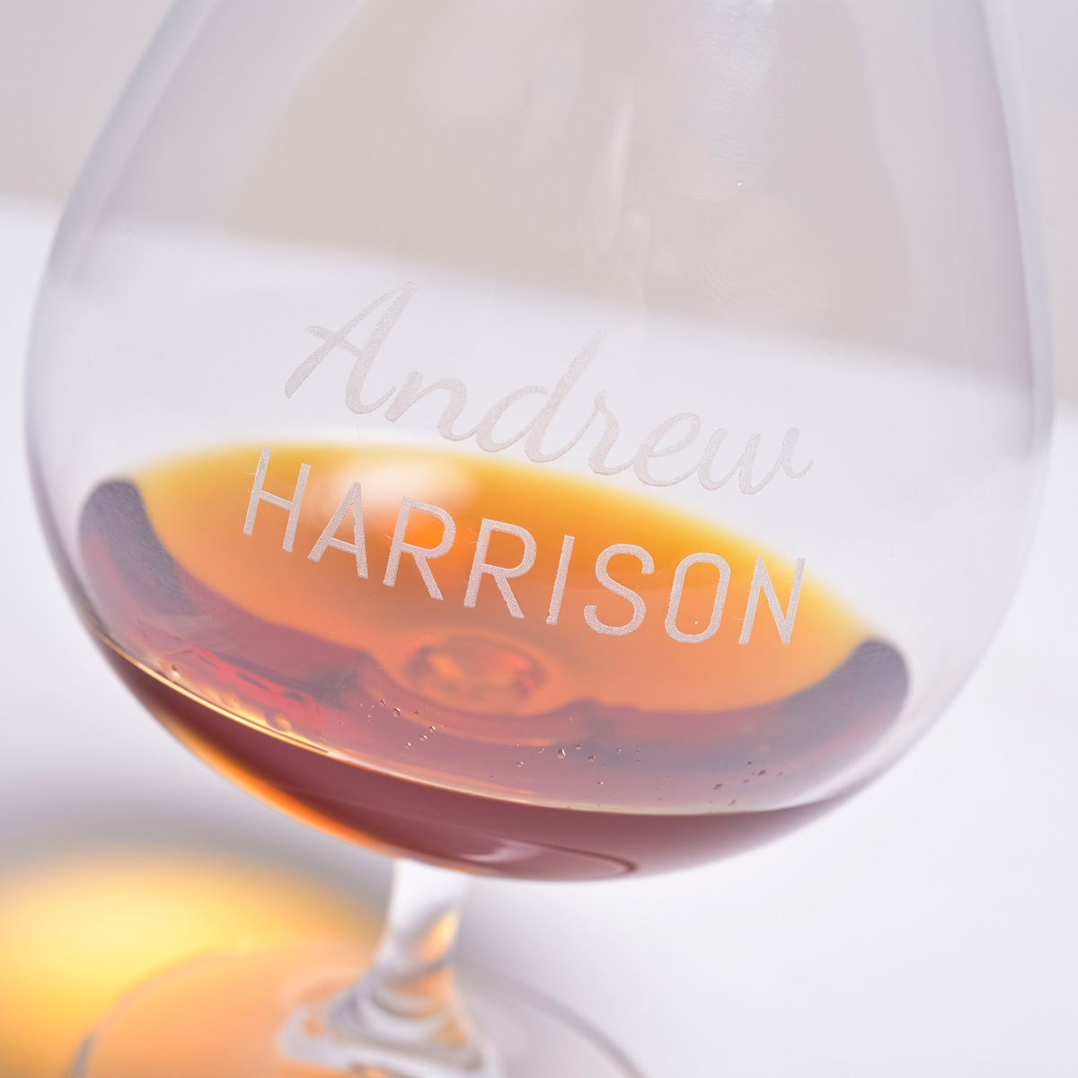 Personalised Engraved Balloon Brandy Glass - Name