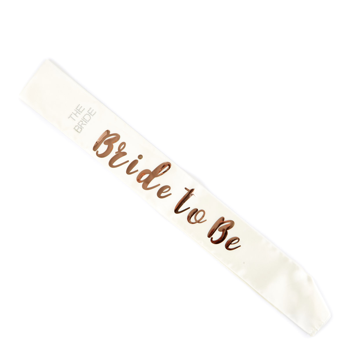 Cream & Rose Gold Bride Tribe Bride-To-Be Sash