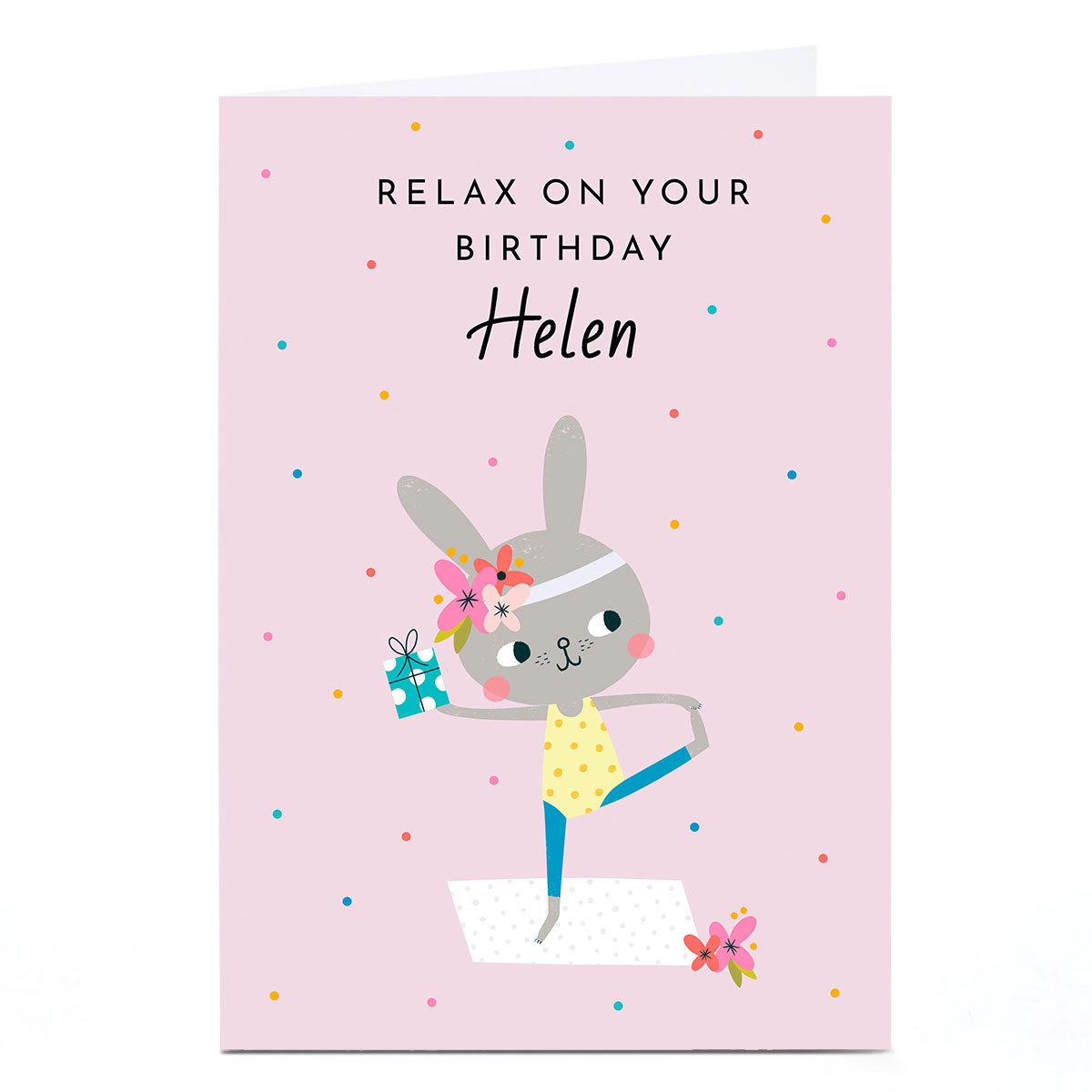 Personalised Lemon & Sugar Card - Relax On Your Birthday 