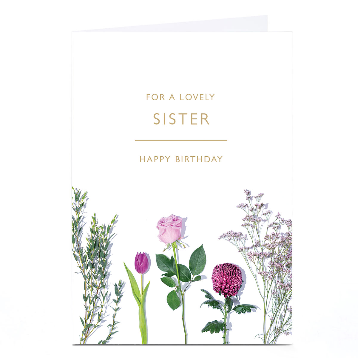 Birthday Card - Wild Flowers, Sister