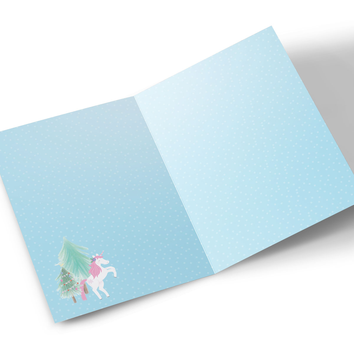 Personalised Photo Christmas Card - Unicorn Magic Sister