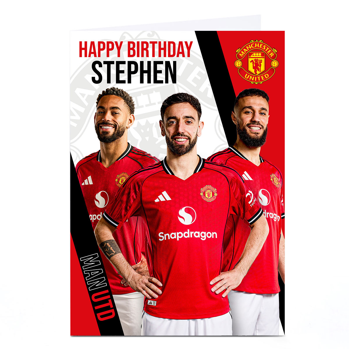 Personalised Football Birthday Card - Man UnitedHappy Birthday 