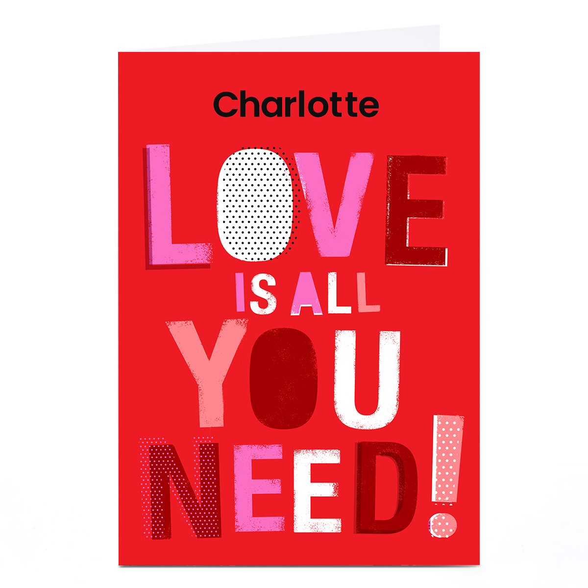 Personalised Hello Munki Valentine's Day Card - Love Is All You Need