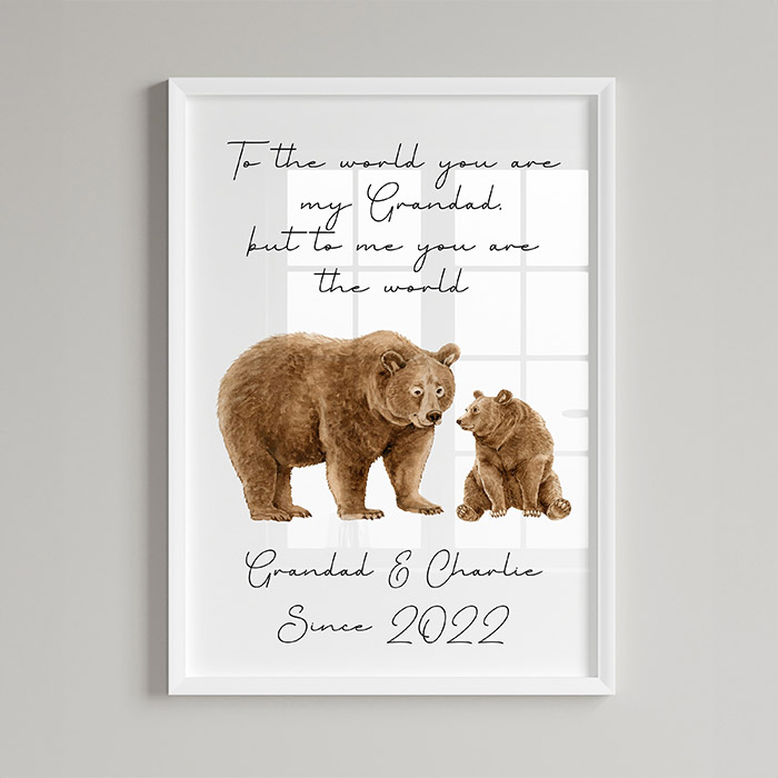 Personalised Bear Print