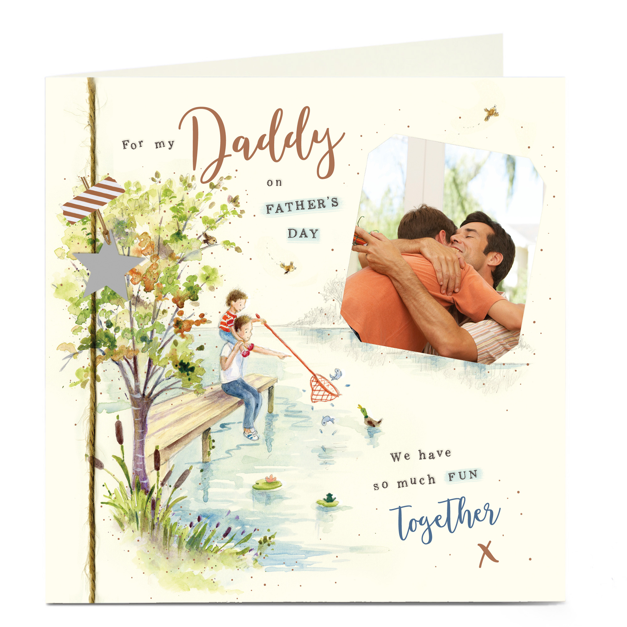 Photo Upload Father's Day Card - Daddy, So Much Fun Together