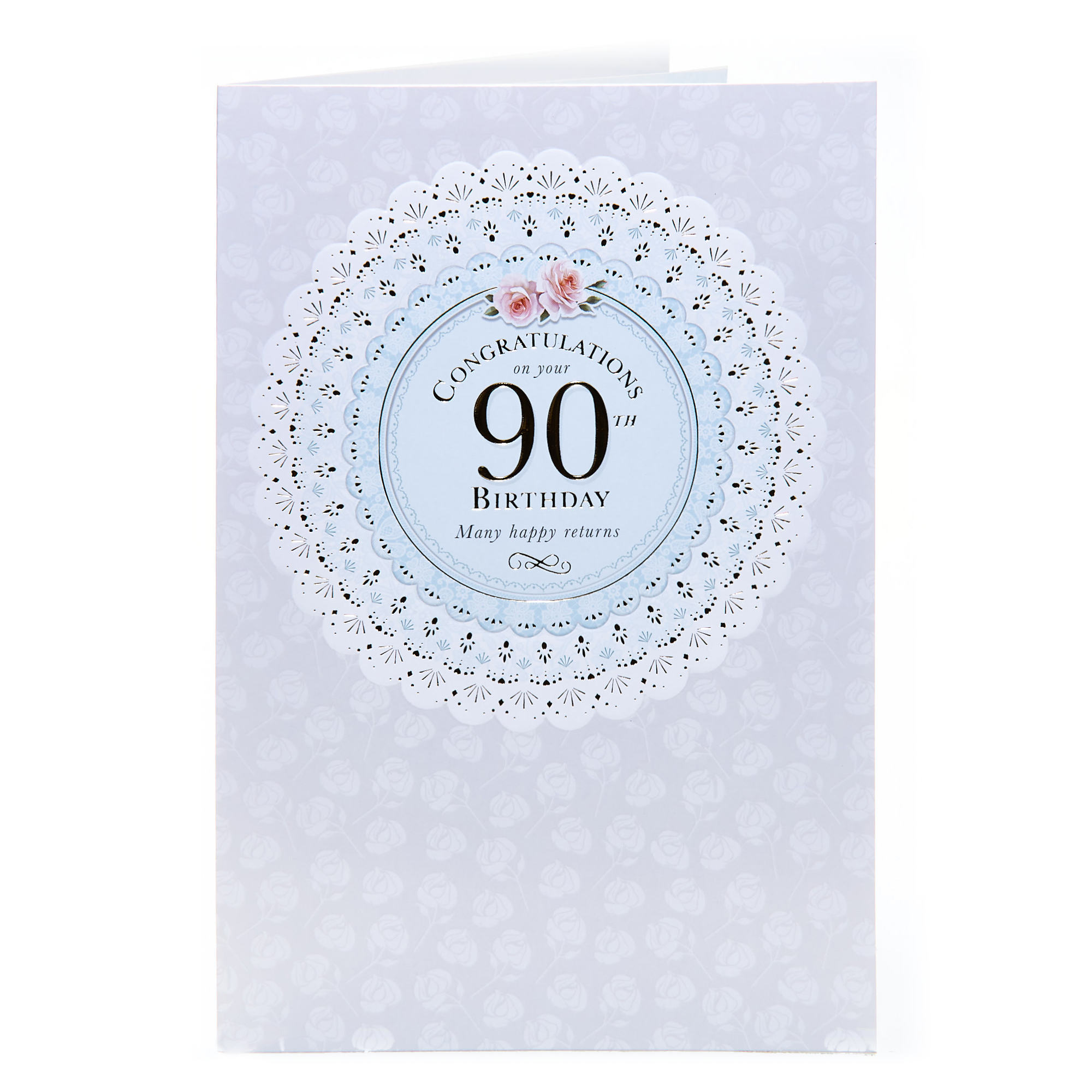 90th Birthday Card - Many Happy Returns