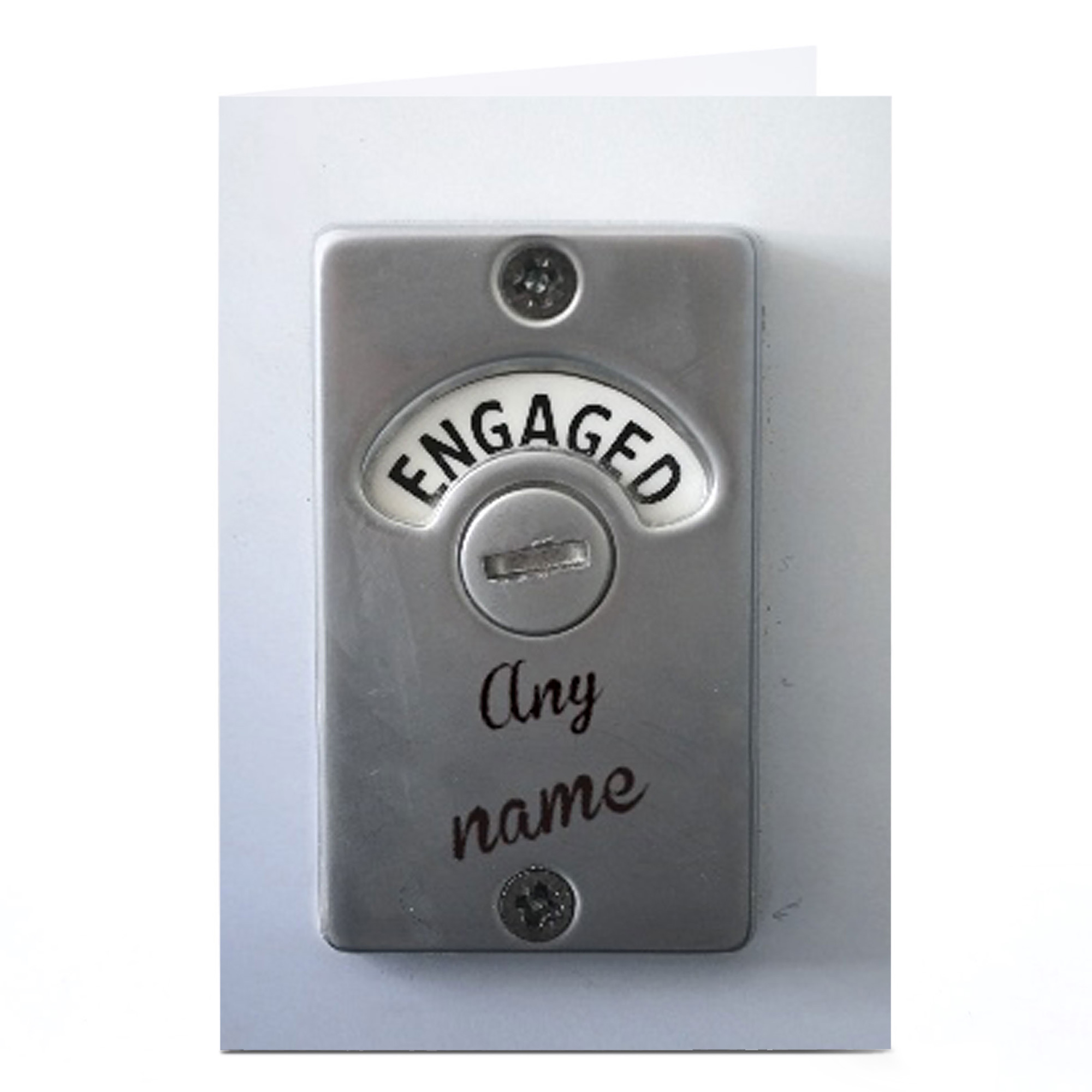 Personalised Engagement Card - Engaged Door Sign