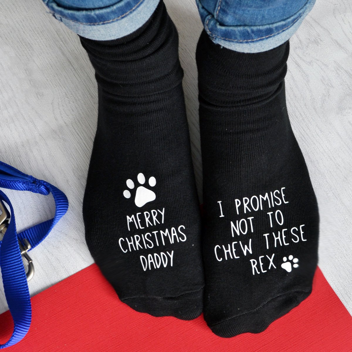 Personalised From The Dog Christmas Socks