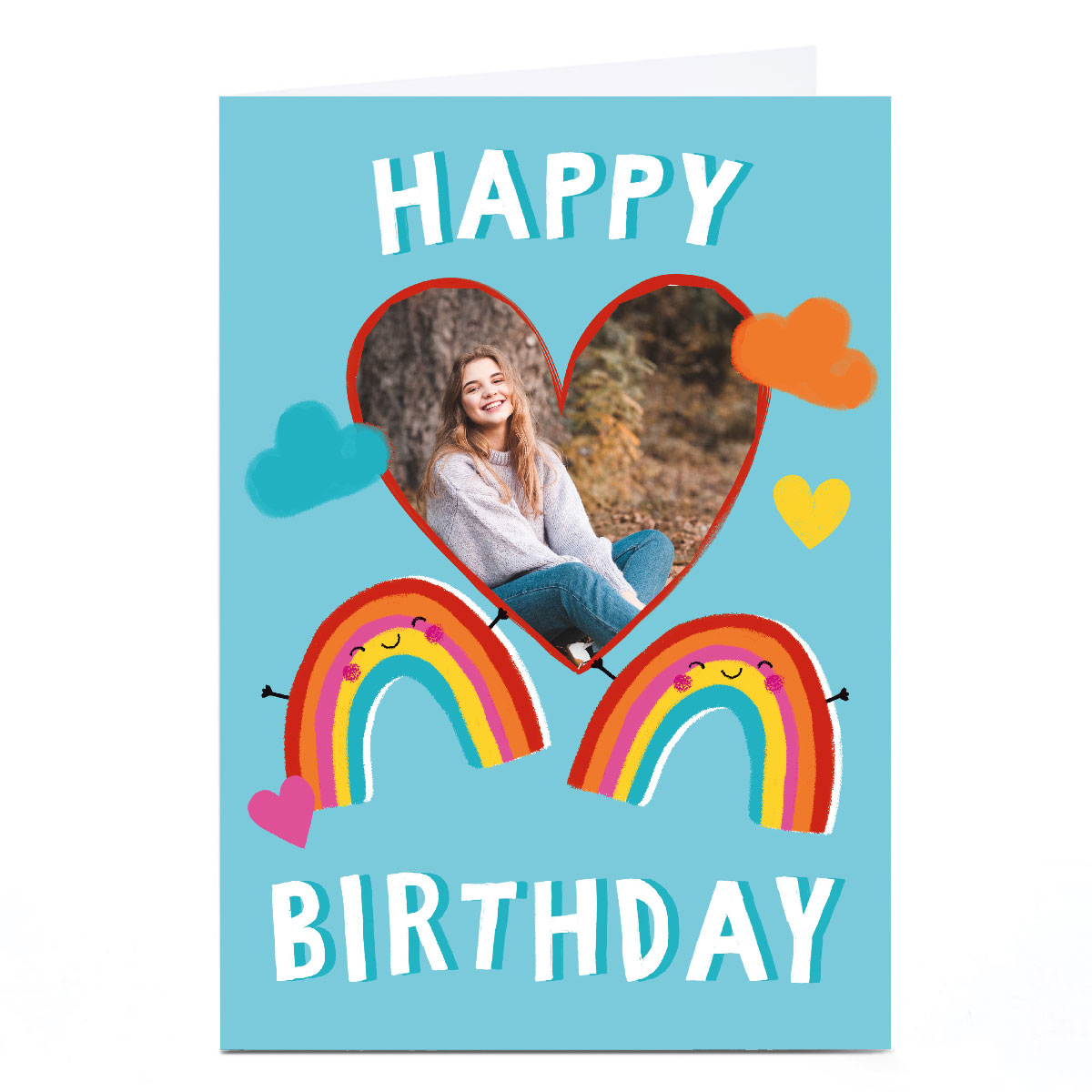 Photo Kerry Spurling Birthday Card - Happy Birthday Rainbows