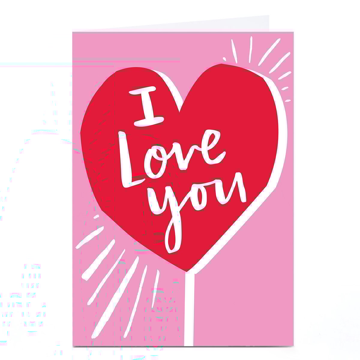 Personalised Ashley Le Quere Valentine's Day Card - I Love You