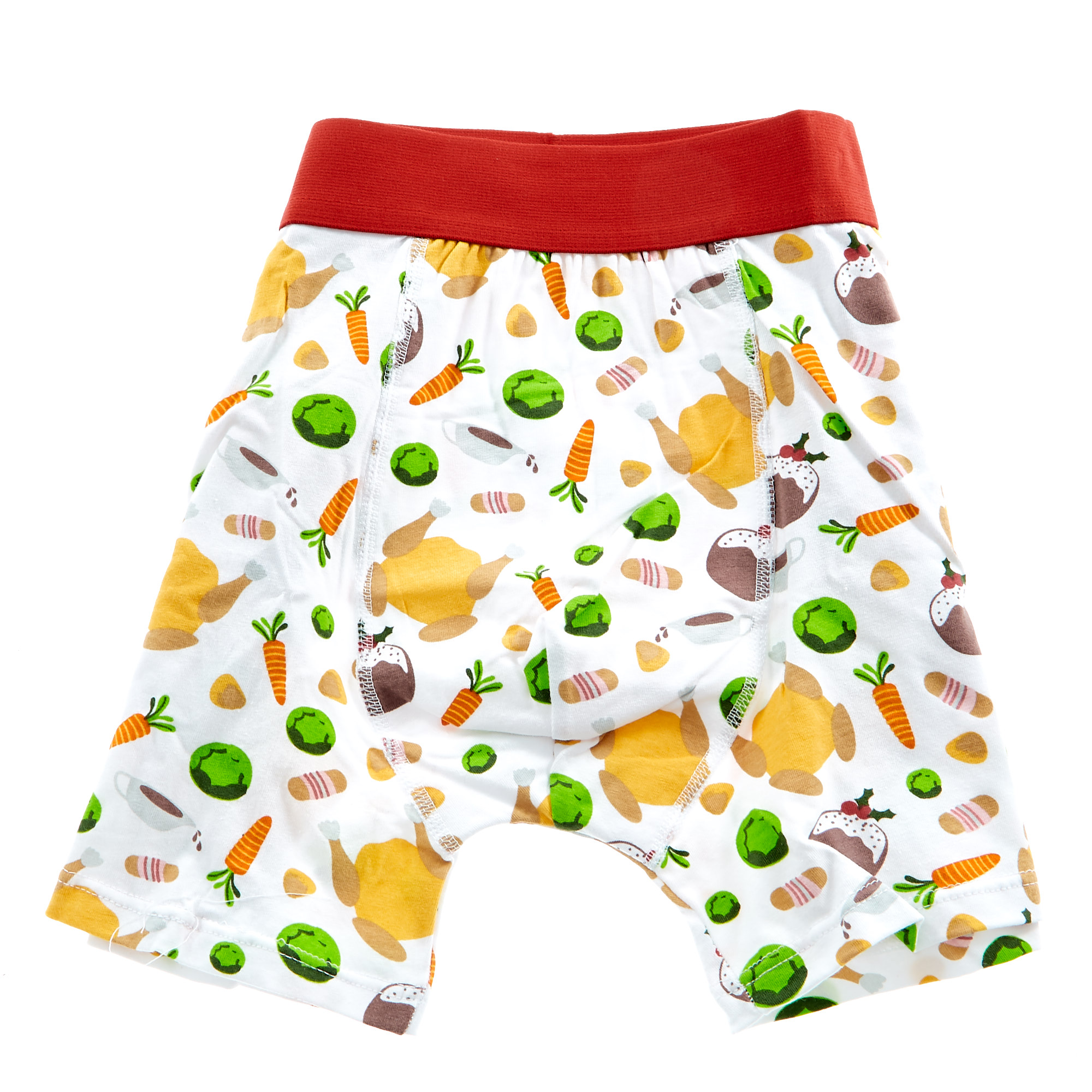 Novelty Christmas Dinner Boxer Shorts - Medium