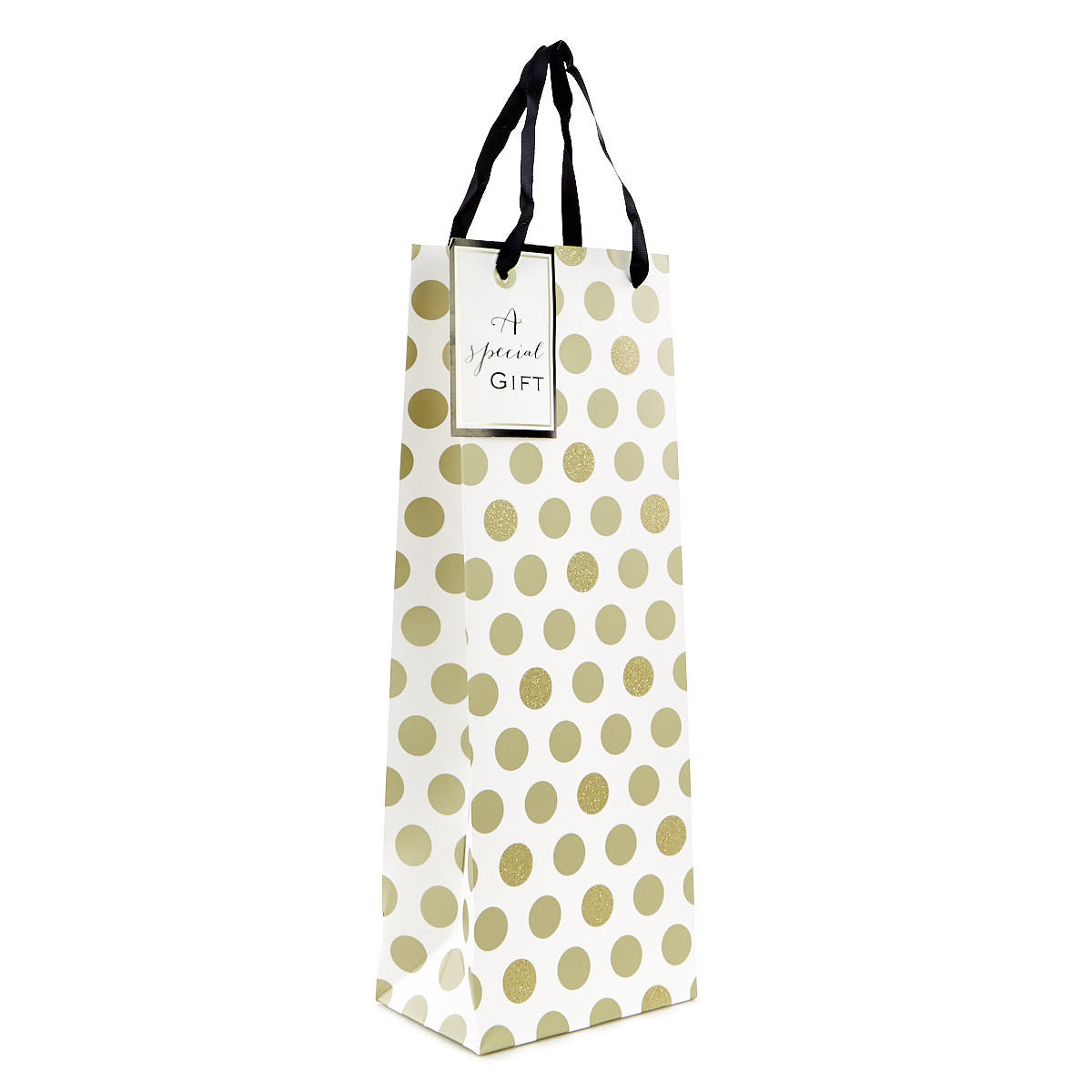 Gold Polka Dot Bottle Bag -  A Special Gift