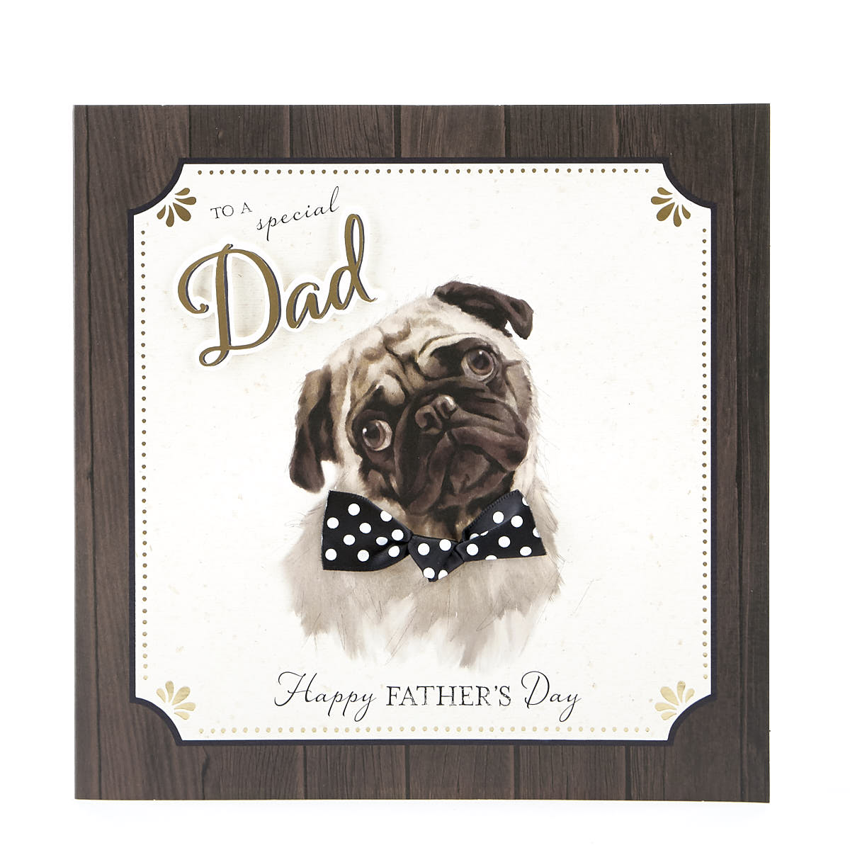 Father's Day Card - Exquisite Collection Dad Pug