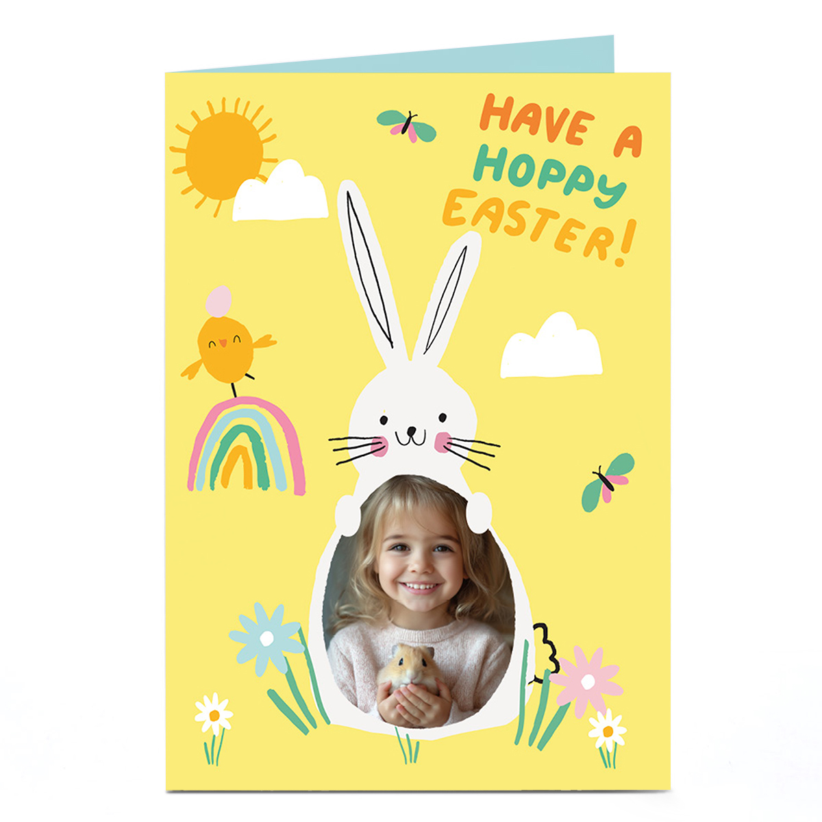 Photo Easter Card - Have A Hoppy Easter Bunny