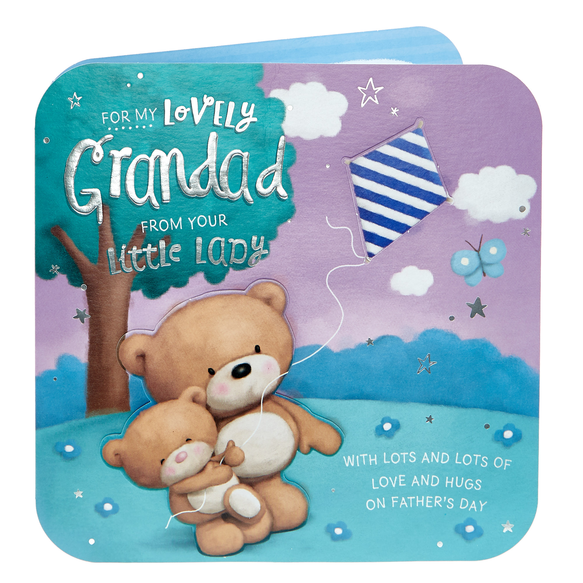 Hugs Bear Exquisite Collection Father's Day Card - Lovely Grandad 