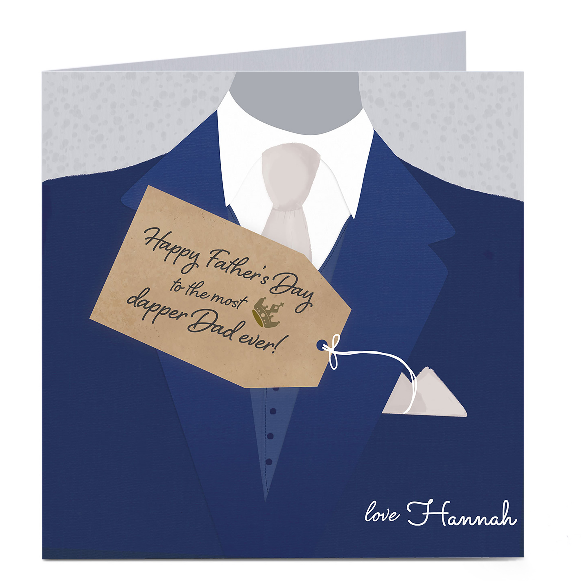 Personalised Father's Day Card - The Most Dapper Dad