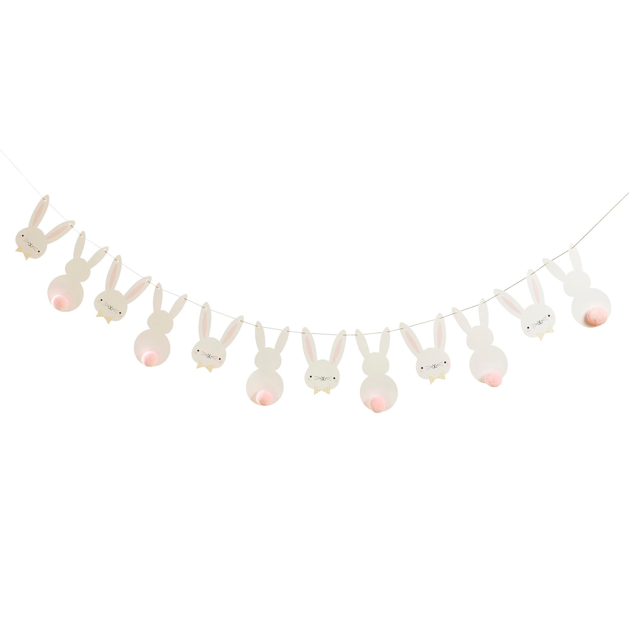 Bunny Pom Pom Card Garland 2m