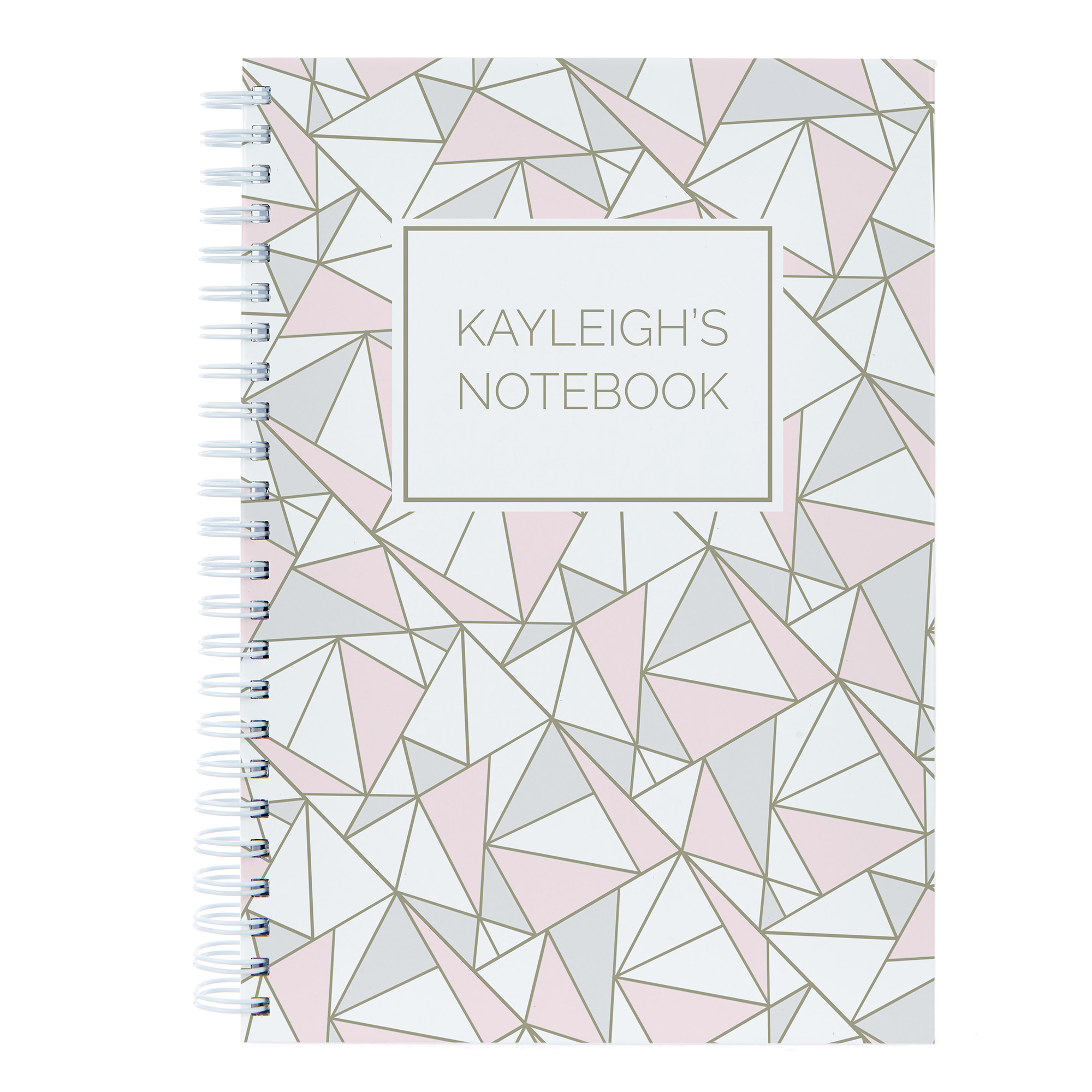 Personalised Notebook Shapes Pattern