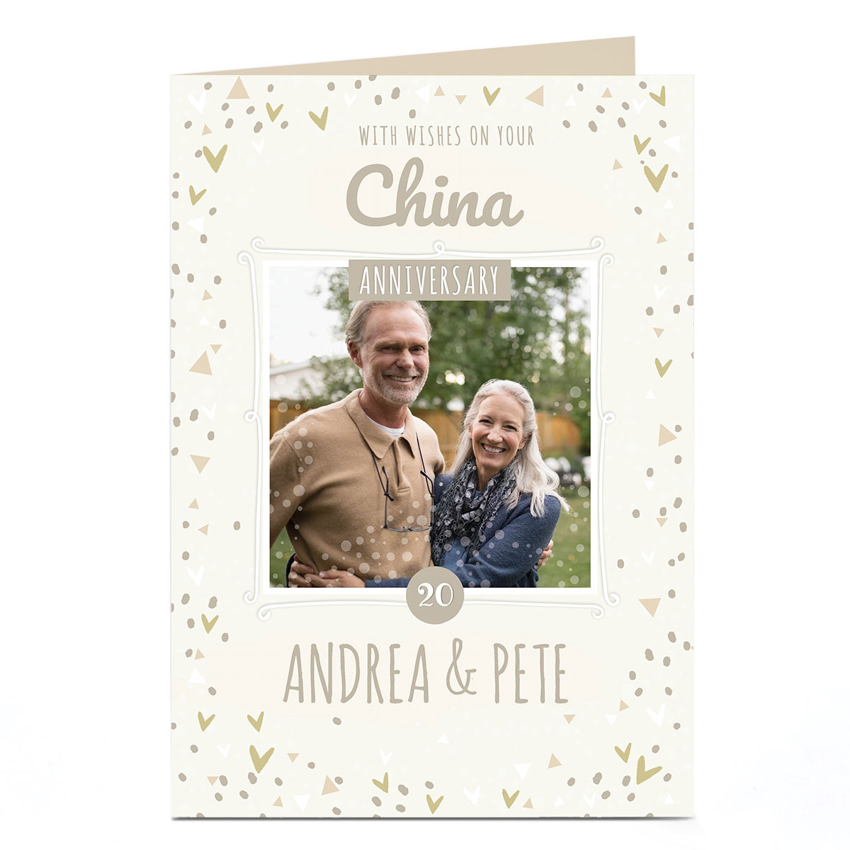 Personalised Anniversary Photo Card - China Anniversary 