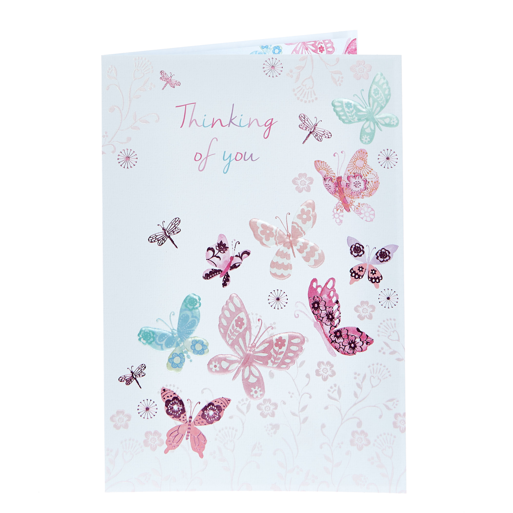 Thinking Of You Card - Butterflies