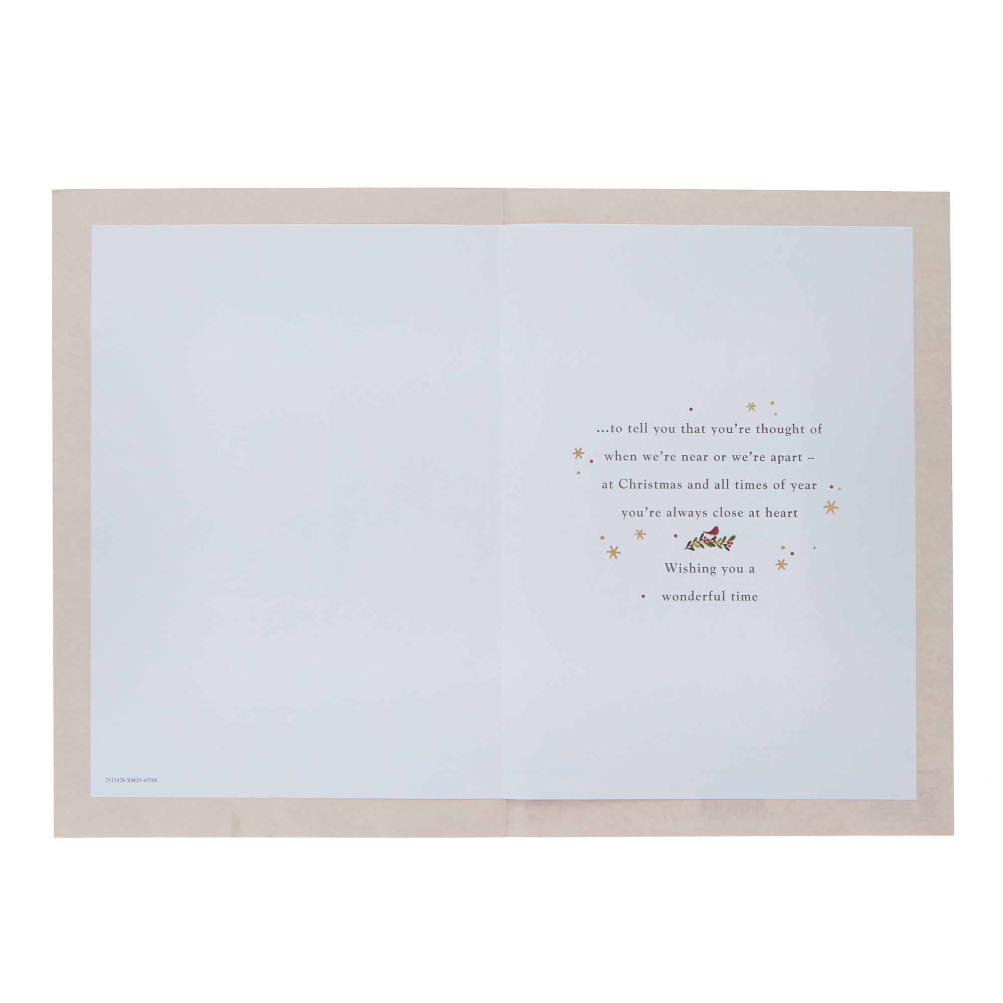 Son Red Door Verse Christmas Card