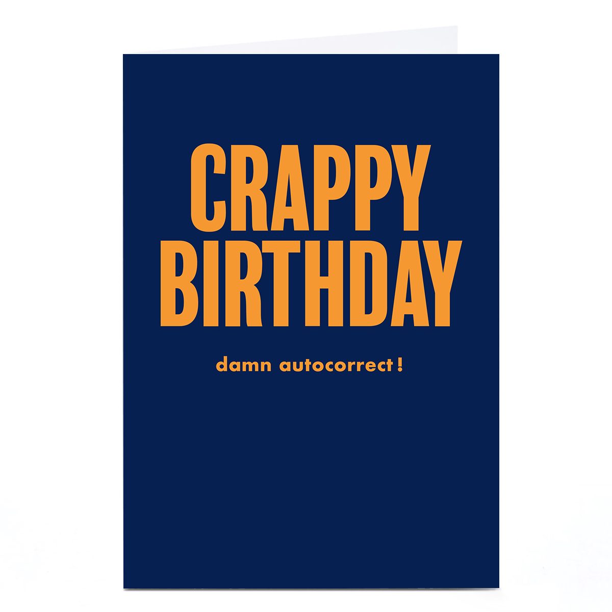 Personalised Birthday Card - Crappy Birthday