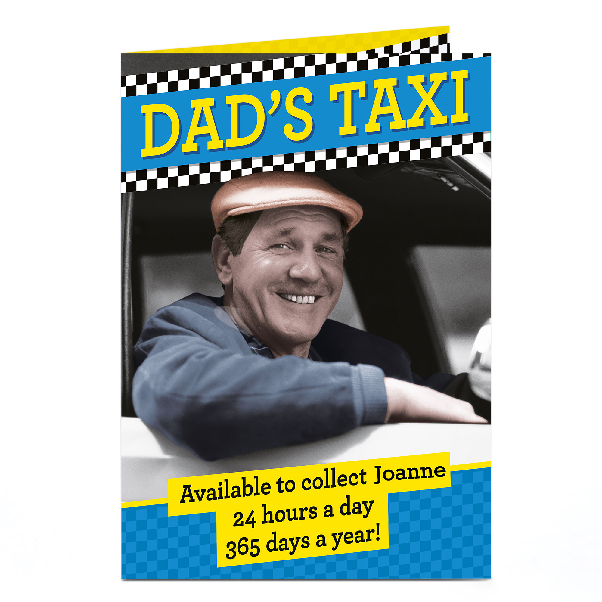 Personalised Father's Day Card - Dad's Taxi