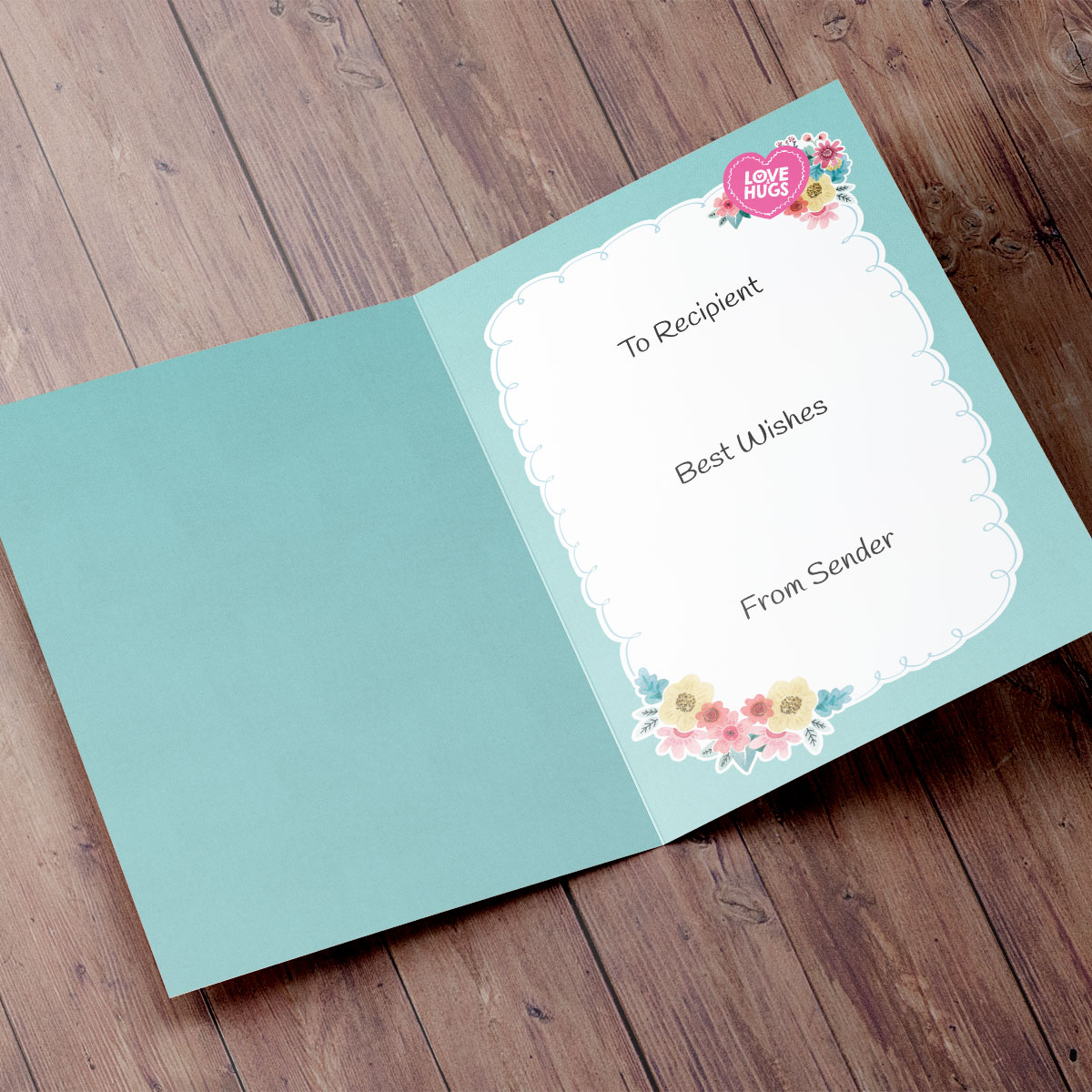 Personalised Hugs Bear Card - Great Grandma Just For You
