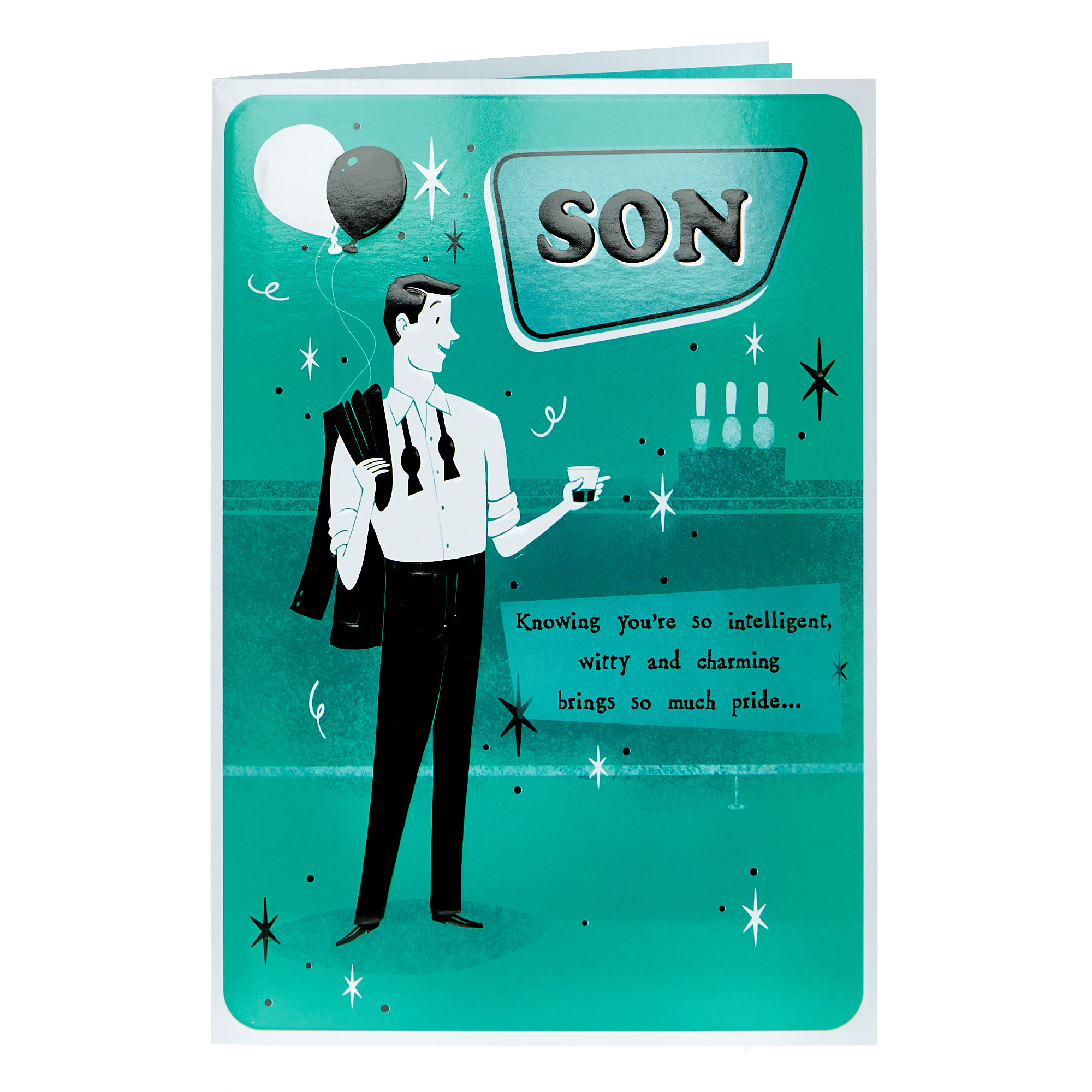 Birthday Card - Son Witty & Charming