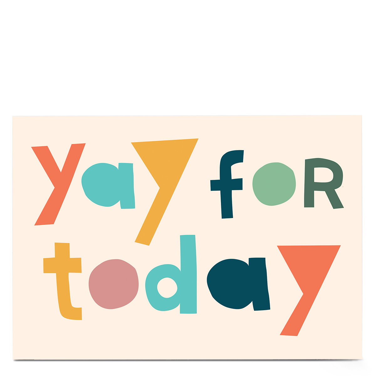 Personalised Hello Munki Card - Yay For Today (Landscape)