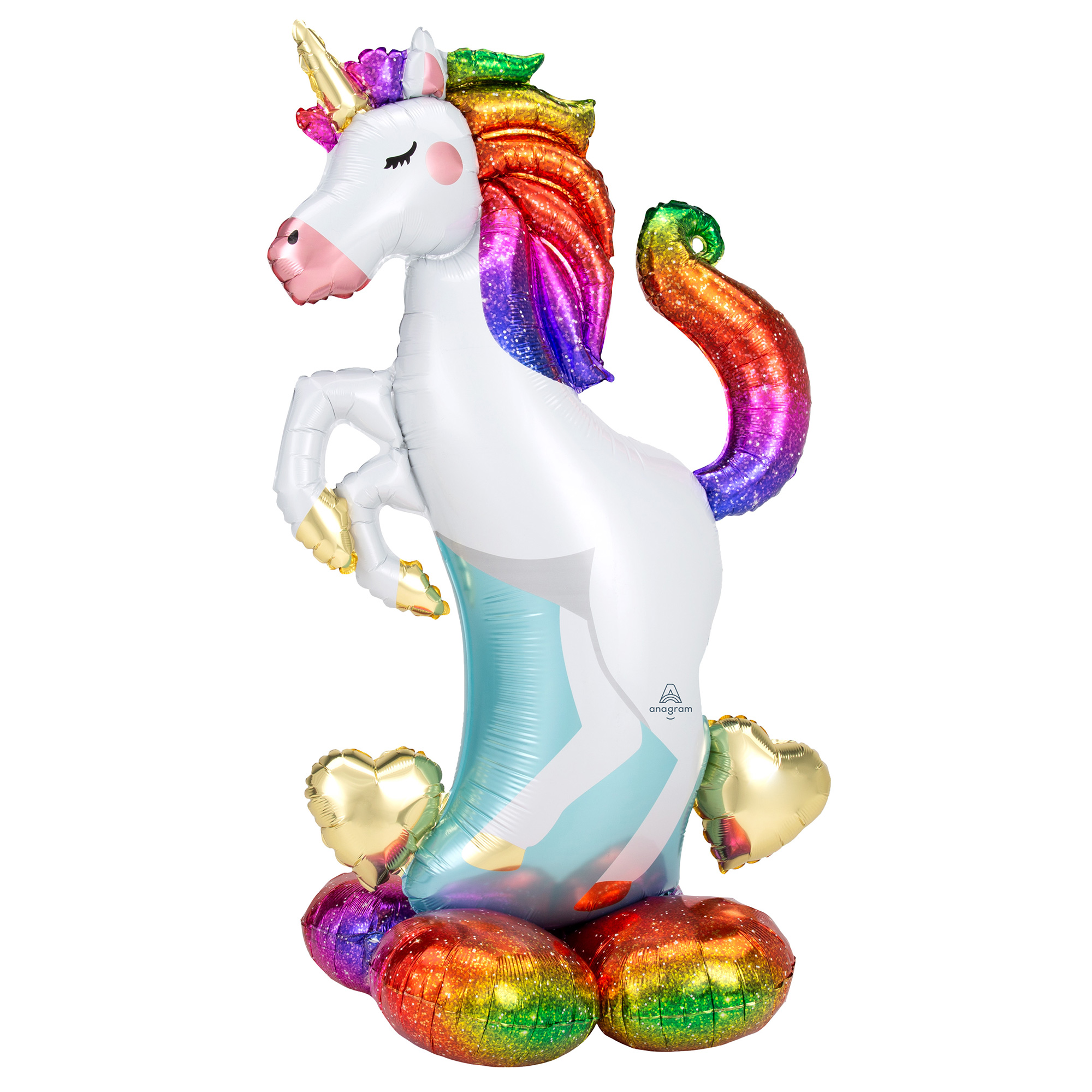 Large 55 Airloonz Rainbow Unicorn Balloon 