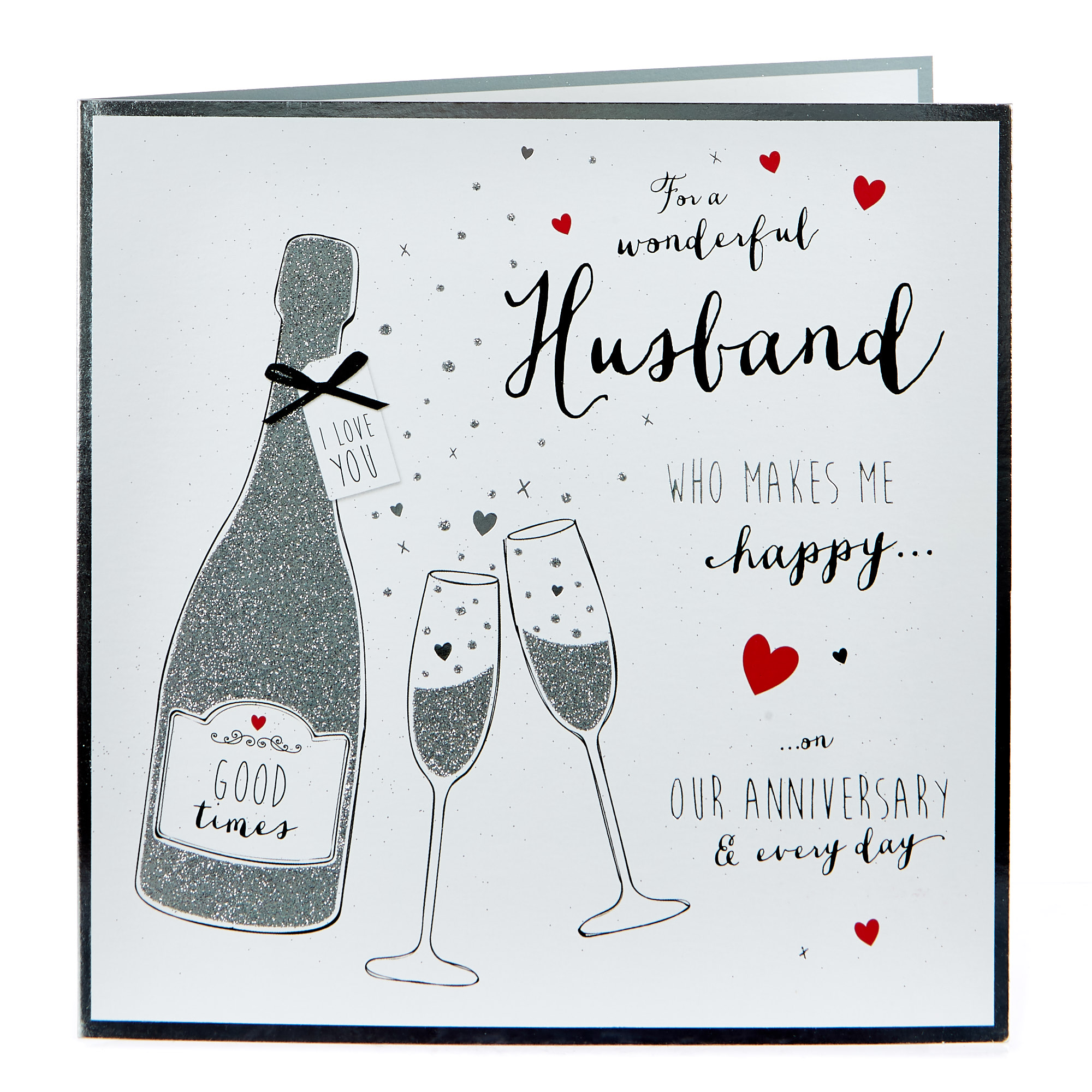 Platinum Collection Anniversary Card - Wonderful Husband