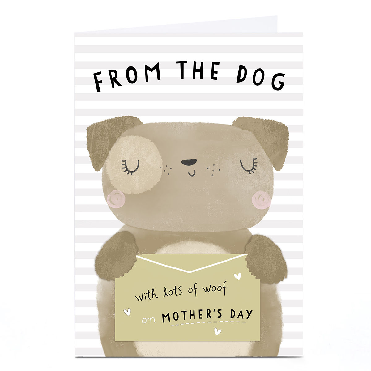 Personalised Mother's Day Card - Lots of Woof From The Dog