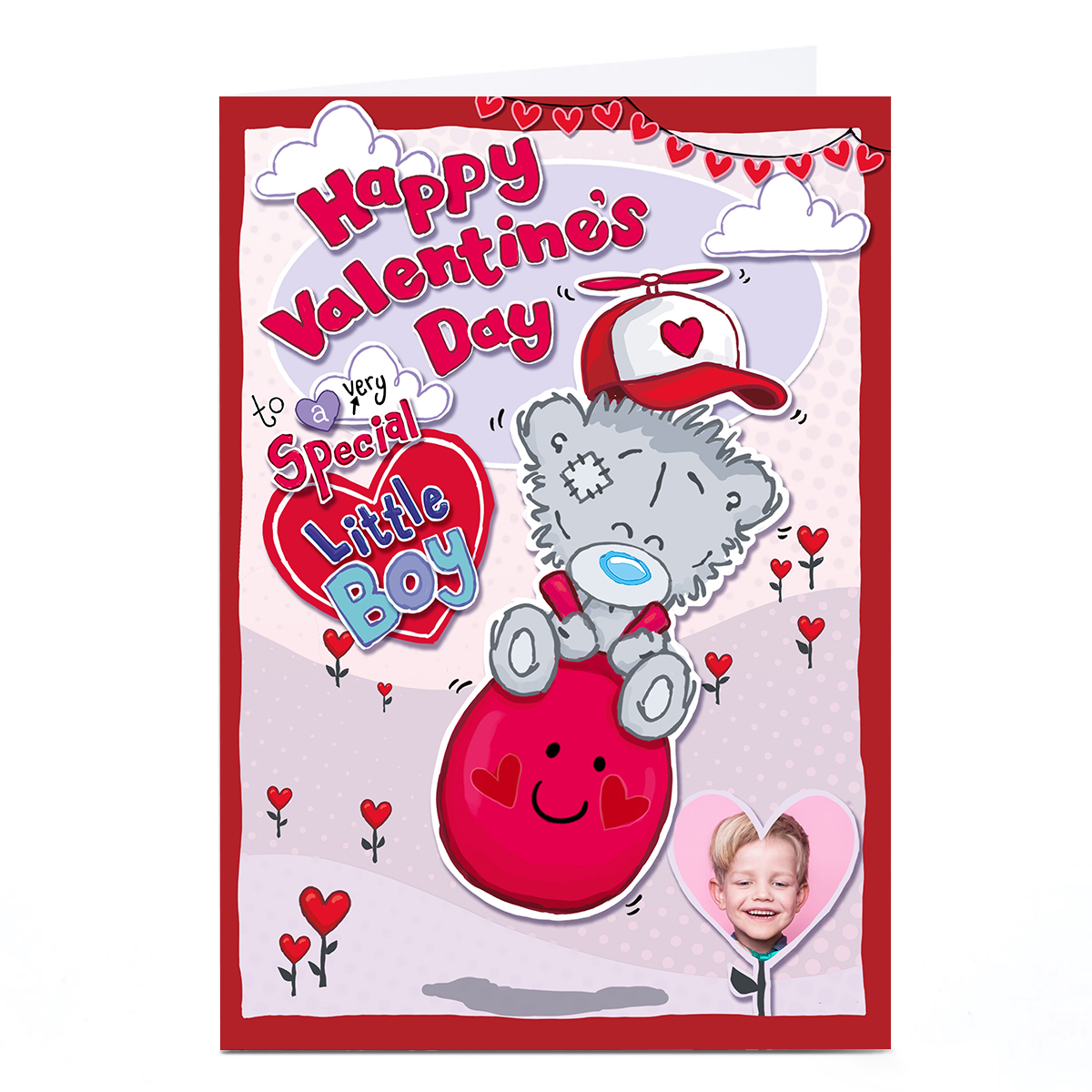 Personalised Tatty Teddy Valentine's Day Card - Special Little Boy
