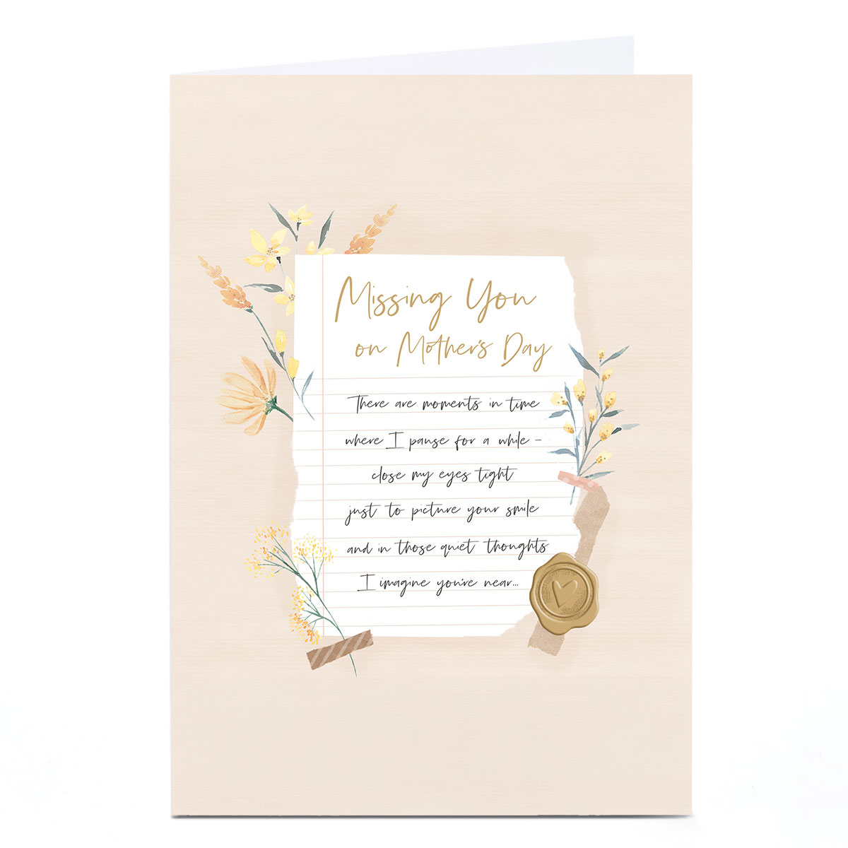 Mother's Day Card - Missing You On Mother's Day