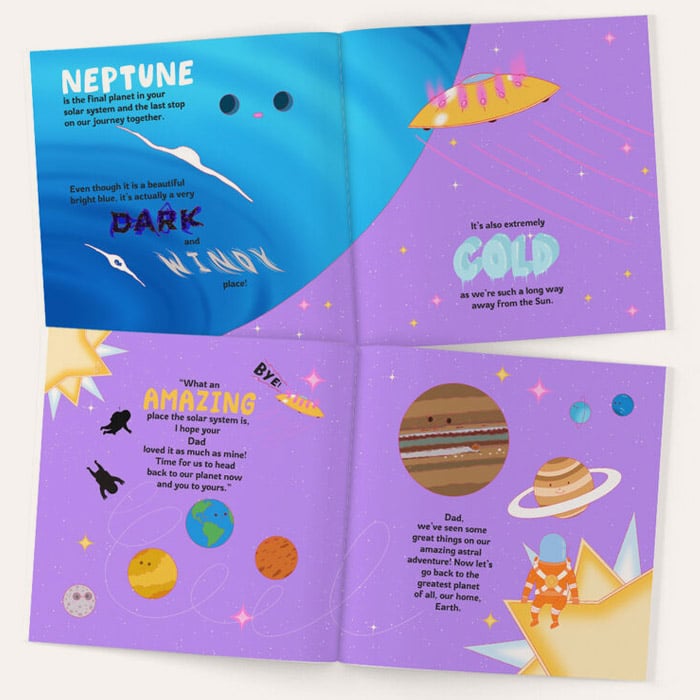 Personalised I Love You To The Moon & Back Father's Day Book