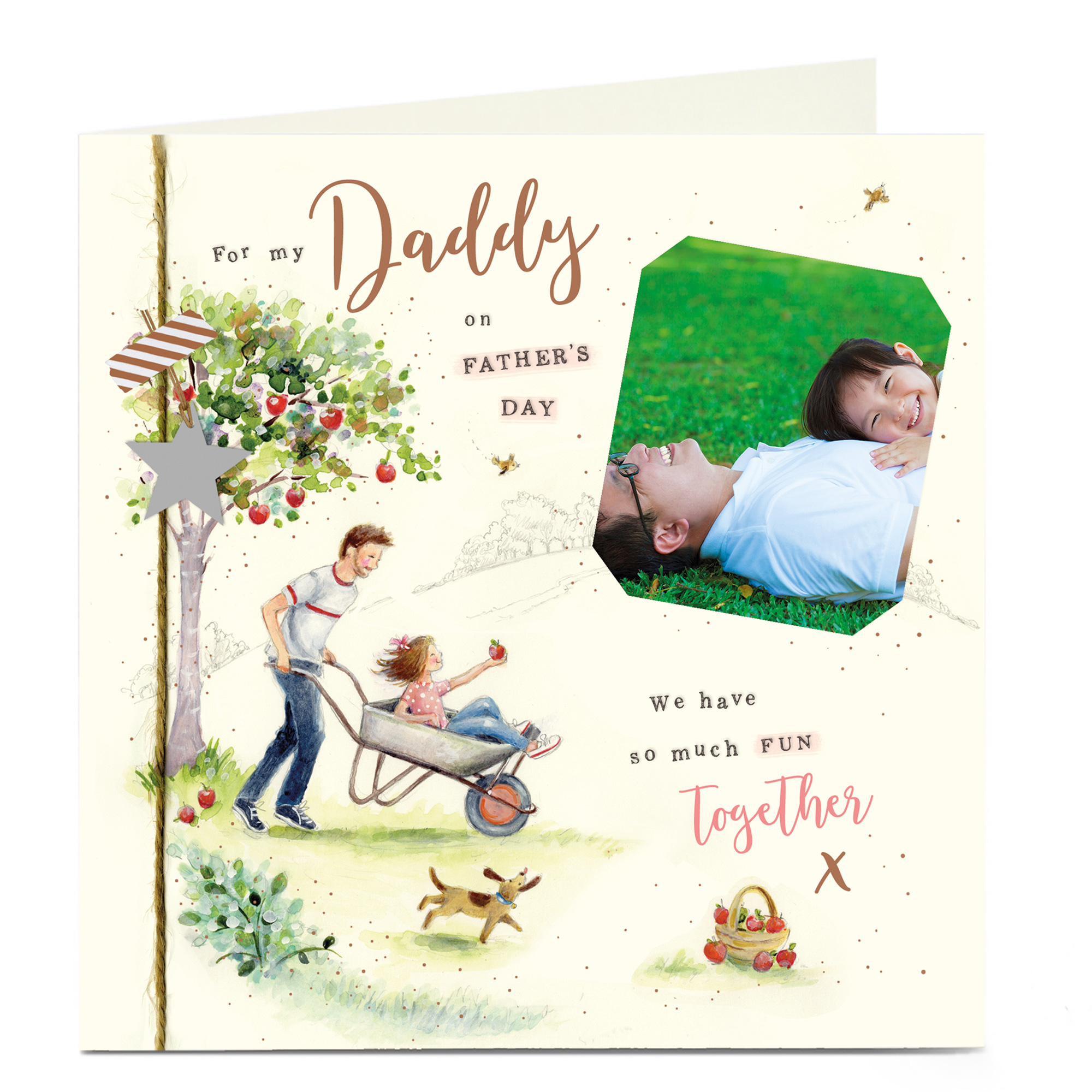 Photo Father's Day Card - Daddy, Fun Together