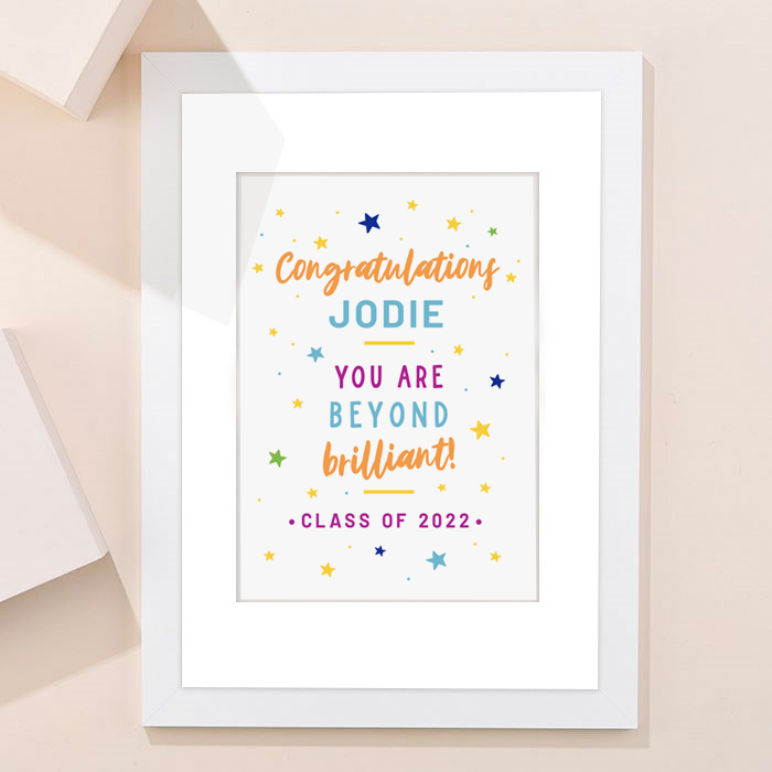 Personalised Congratulations Portrait Print