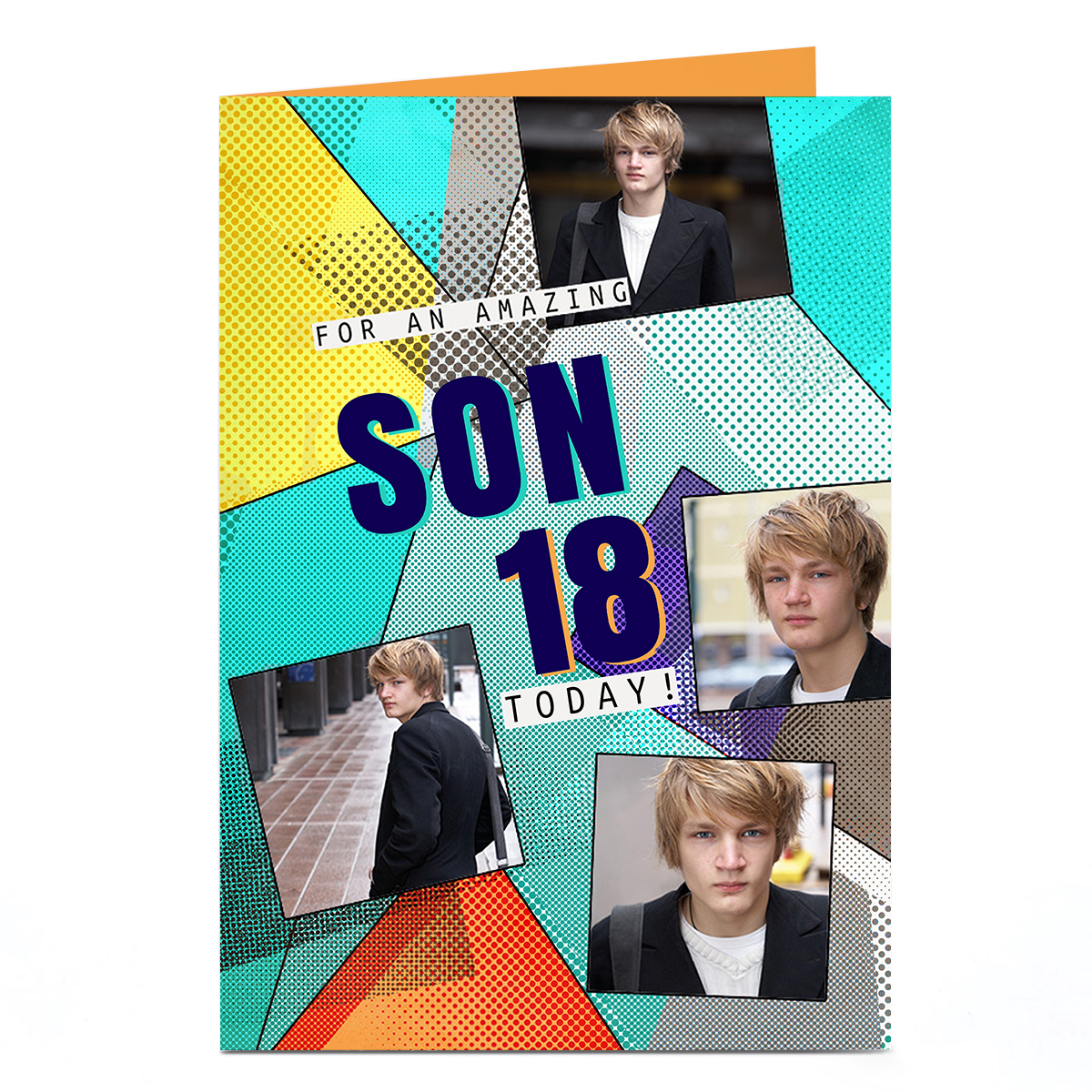 Photo Birthday Card - For An Amazing, Editable Age