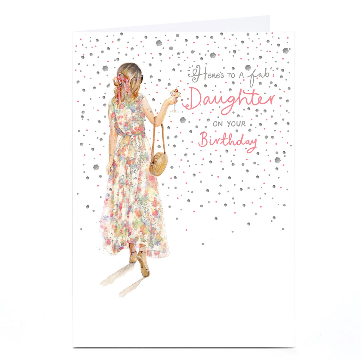 Personalised Birthday Card - Fab Daughter Sundress, Daughter