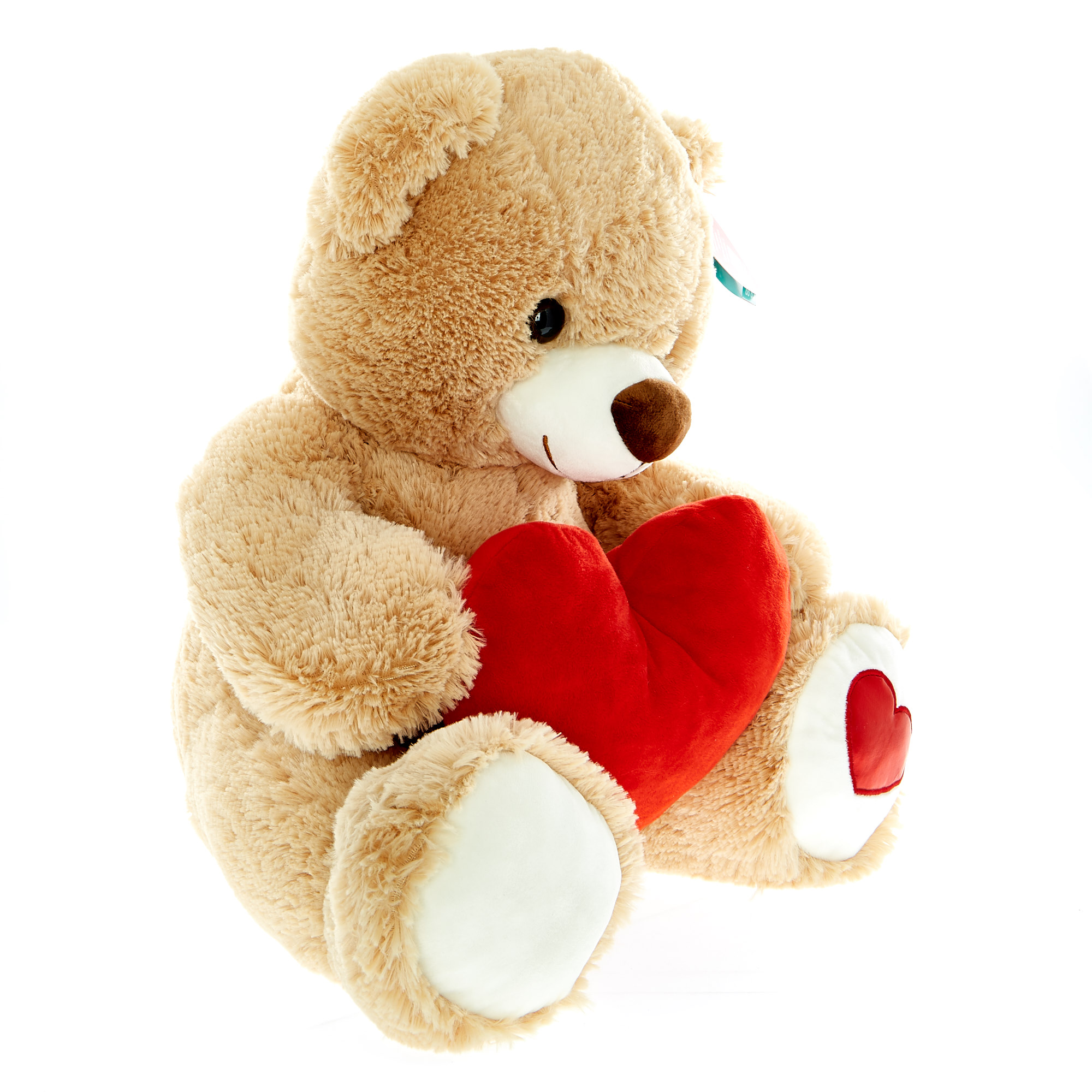 Large Brown Bear Soft Toy With Heart
