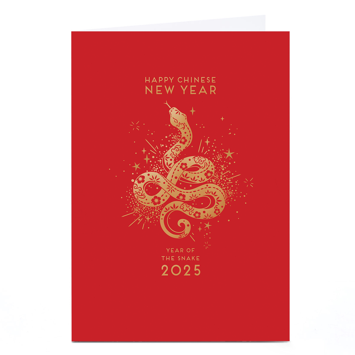 Personalised Chinese New Year Card - 2025 Year of the Snake  