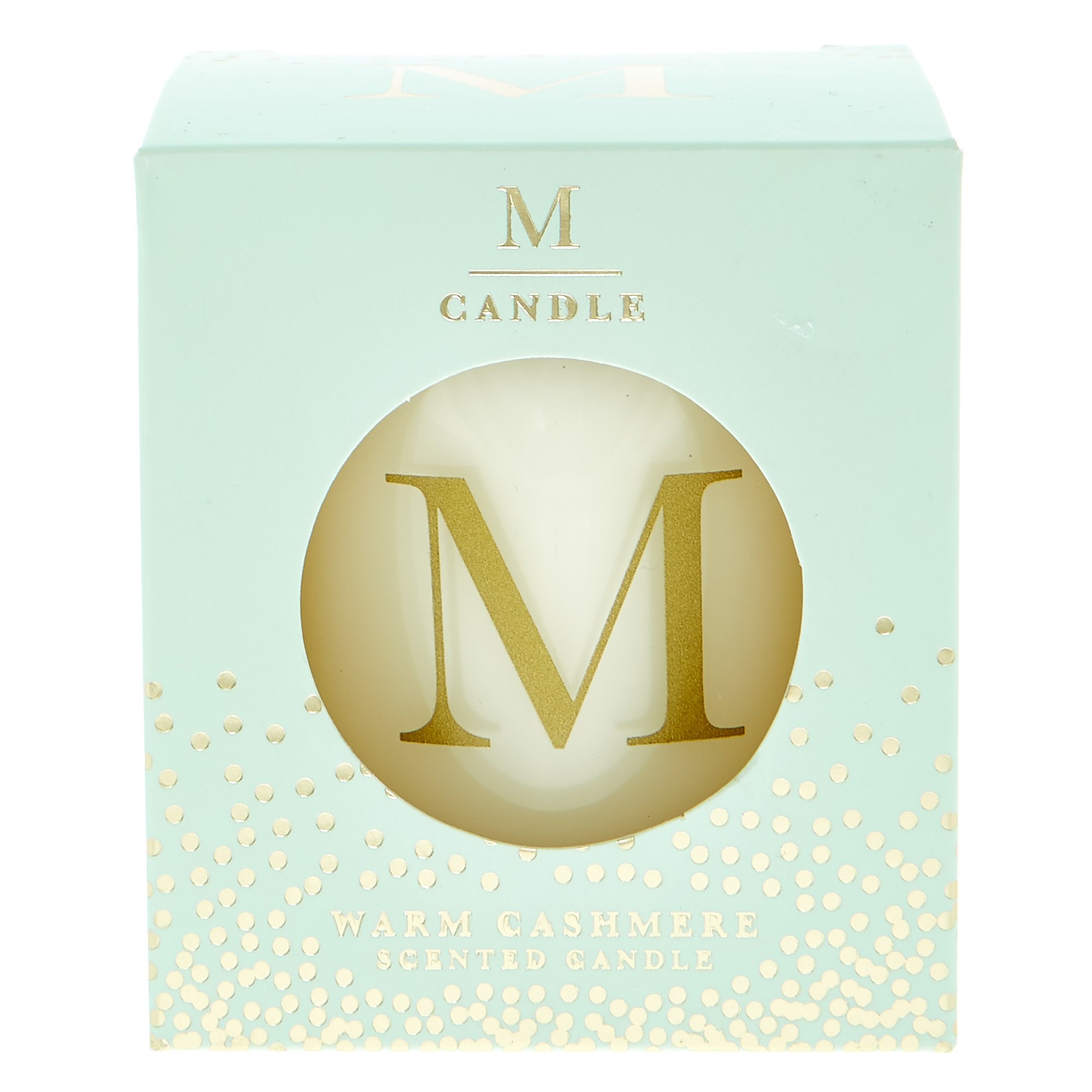 Letter M Warm Cashmere Scented Candle